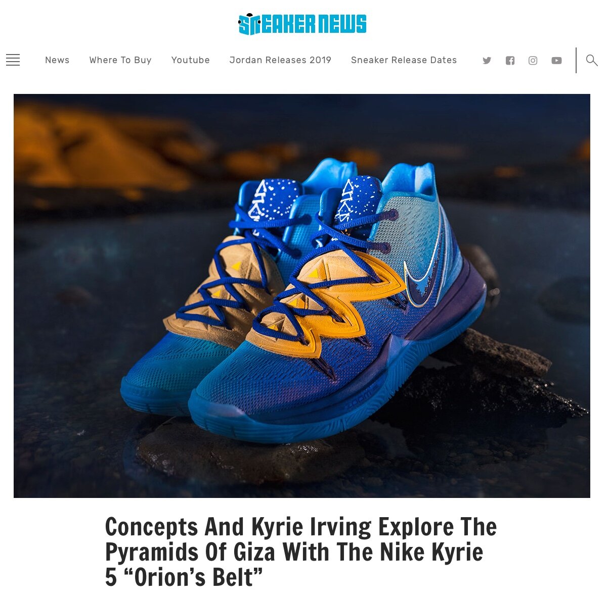 Nike Kyrie 5 'Multicolor White' Men 's Basketball Shoe