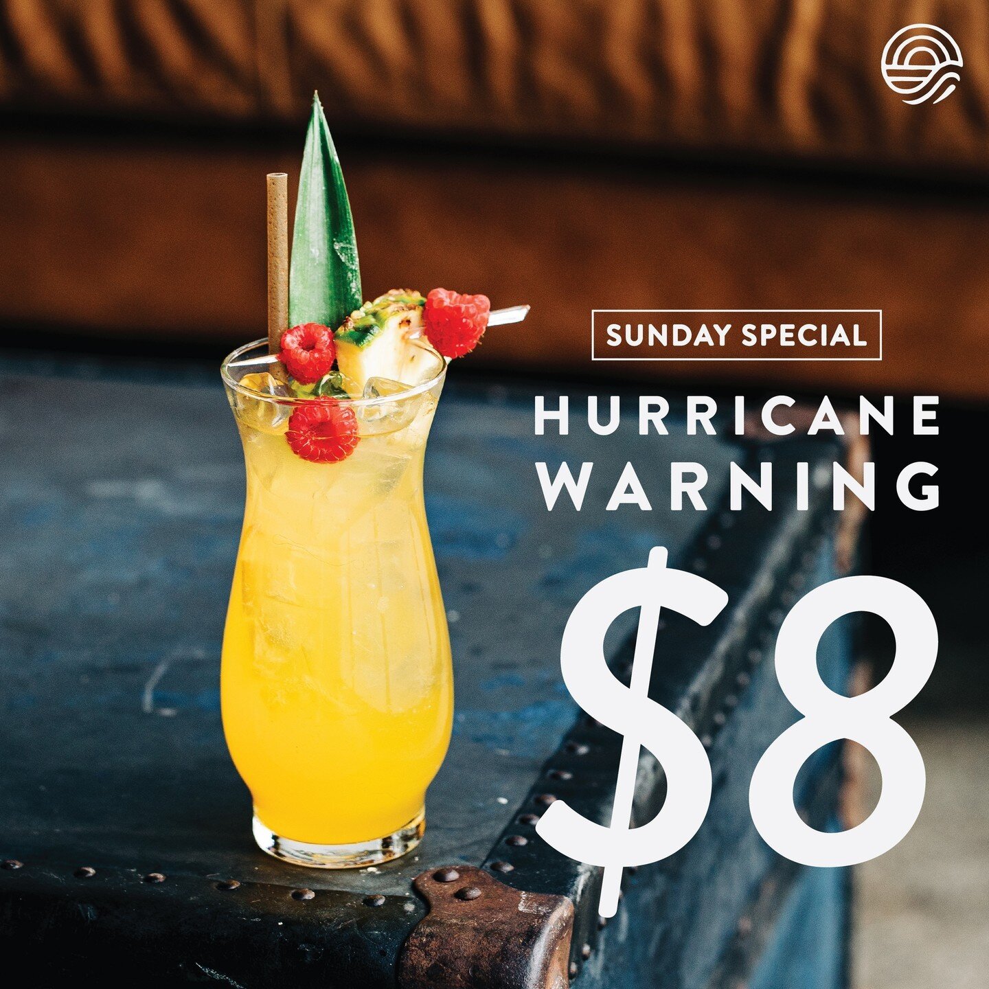 A storm is brewing!⁣⁠
⁣⁠
This storm is one you'll like because we've got $𝟖 𝐇𝐮𝐫𝐫𝐢𝐜𝐚𝐧𝐞 𝗪𝐚𝐫𝐧𝐢𝐧𝐠𝐬 all day long. Made with our award-winning Port of Entry Rum, passionfruit, and lemon. ⁣⁣⁠
⁣⁠
𝐒𝐮𝐧𝐝𝐚𝐲⁣⁣⁠⁣⁠
~ Live Music: @quiktraxgso