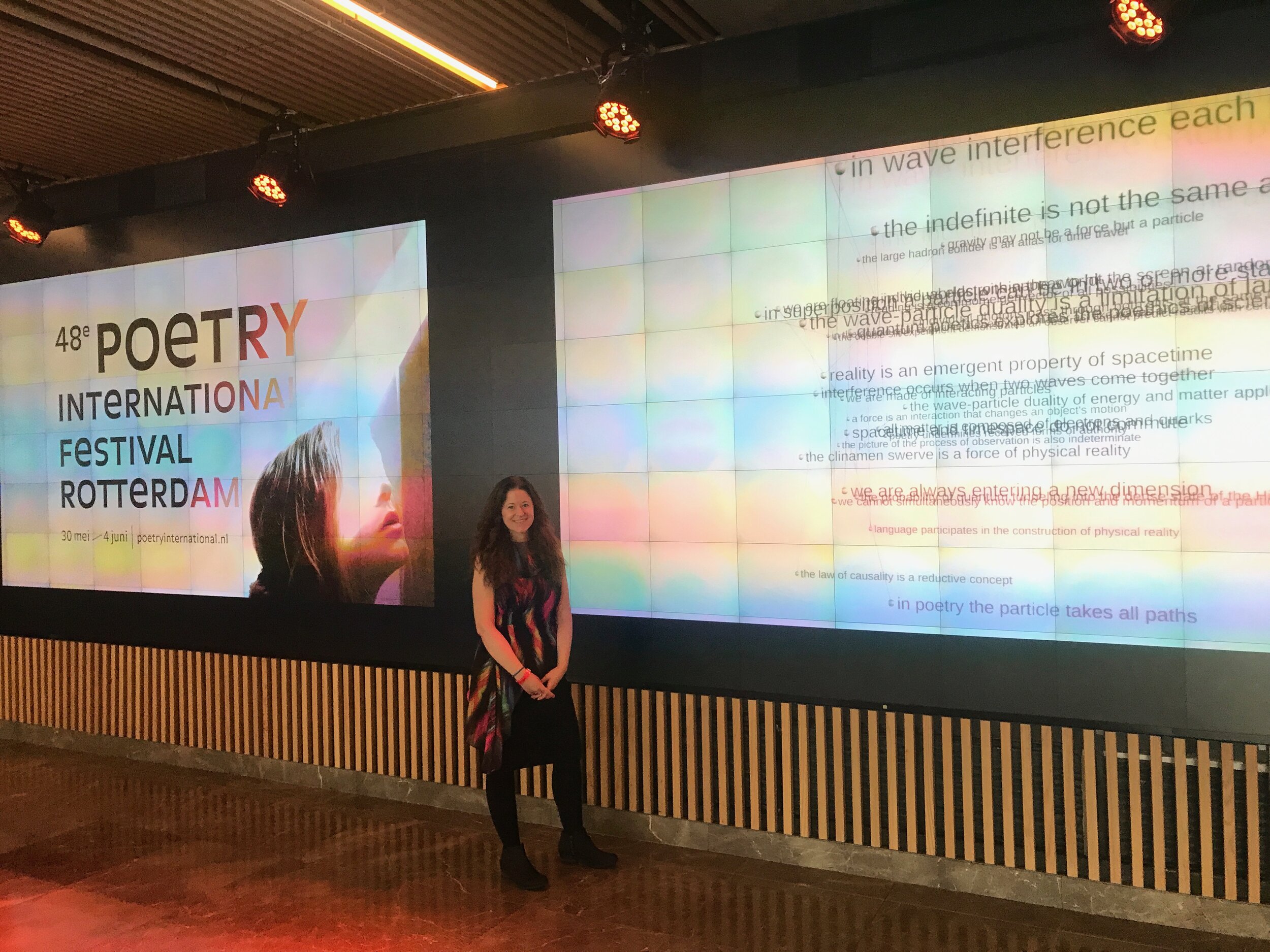 Amy Catanzano, 3D Poetry Editor, The Gravity of Words, Rotterdam Poetry Festival 2017
