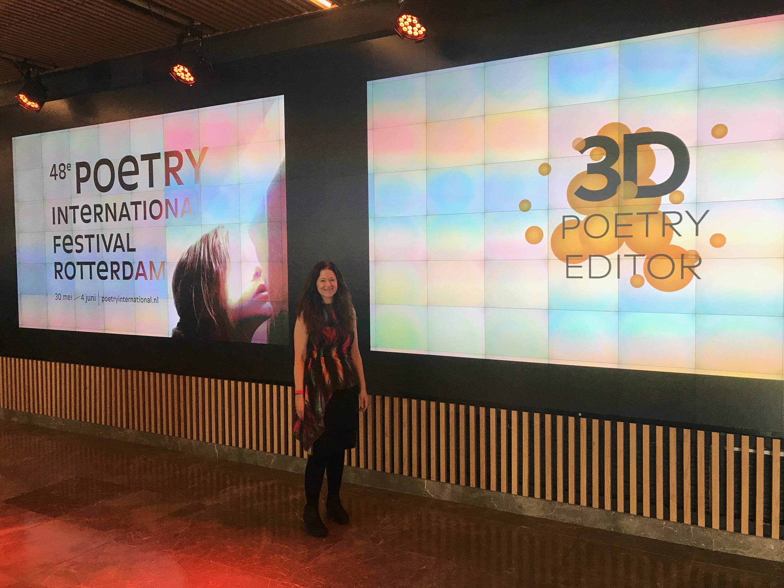 Amy Catanzano, 3D Poetry Editor, The Gravity of Words, Rotterdam Poetry Festival 2017