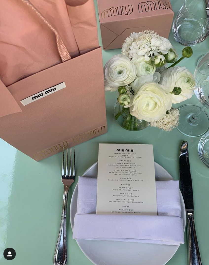 Swan Miami - Thank you @miumiu for hosting such a beautiful lunch @swanmiami ...