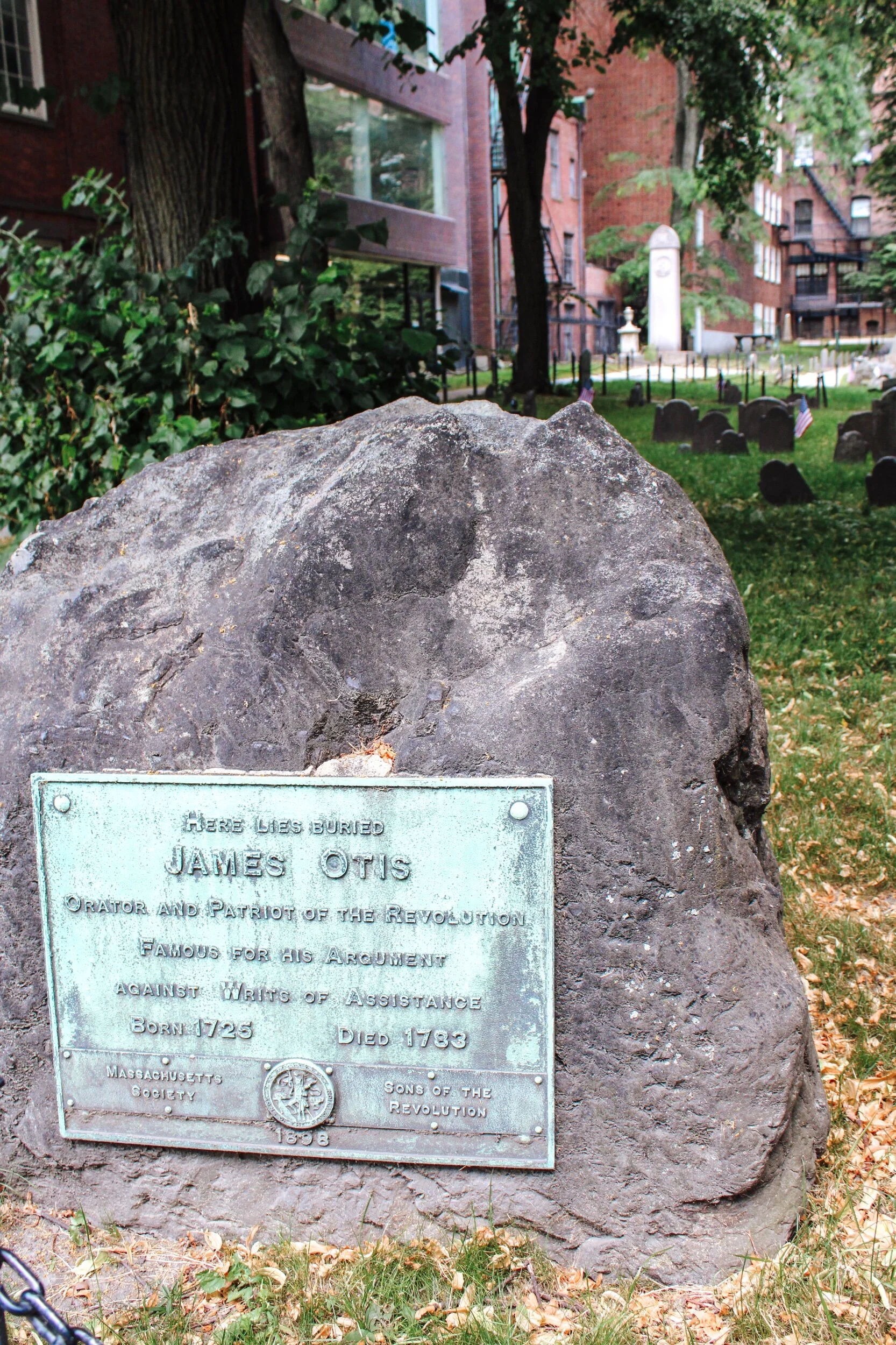 James Otis Tombstone in Granary Burying Ground