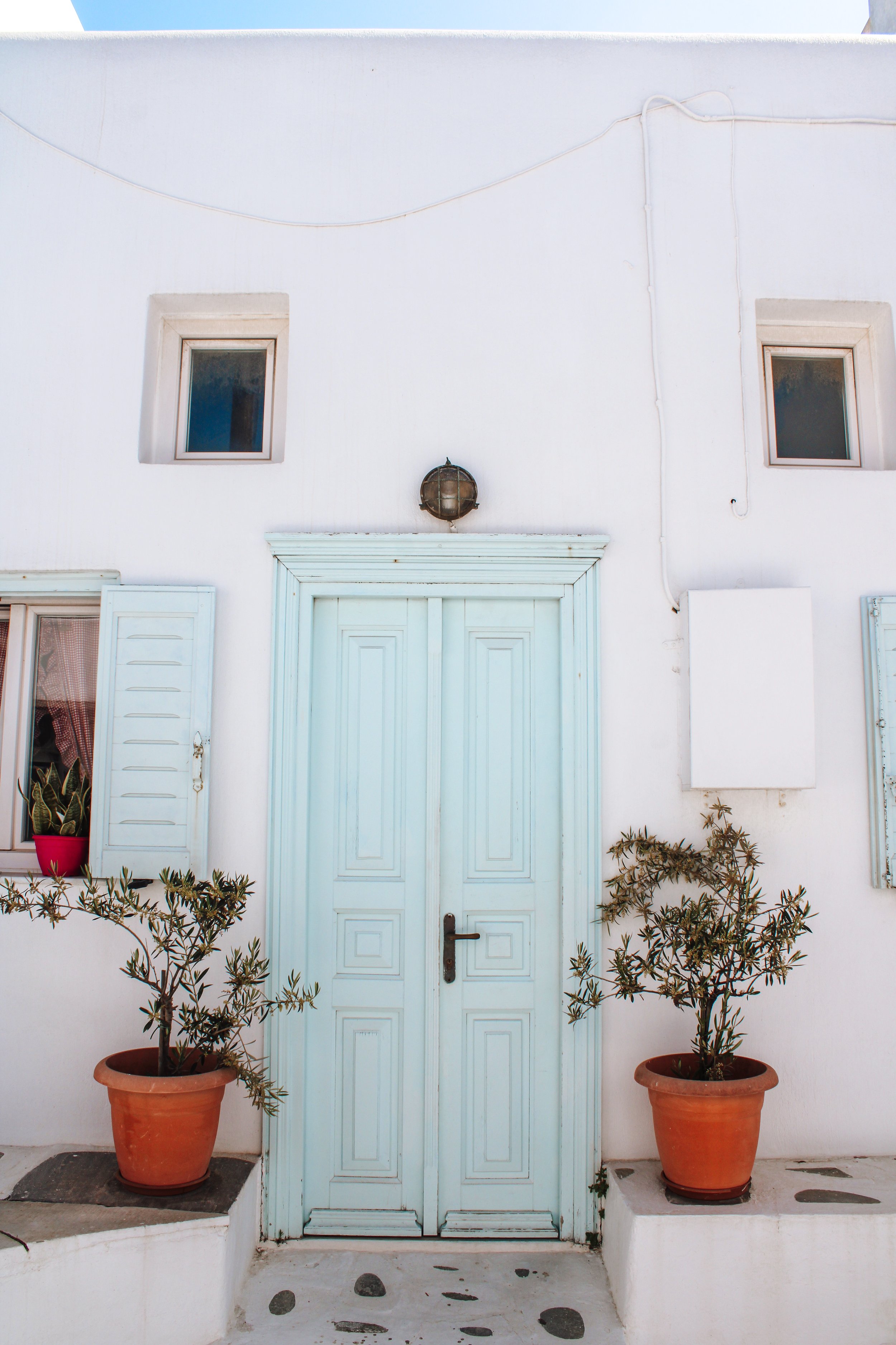 Traditional Cycladic architecture in Mykonos