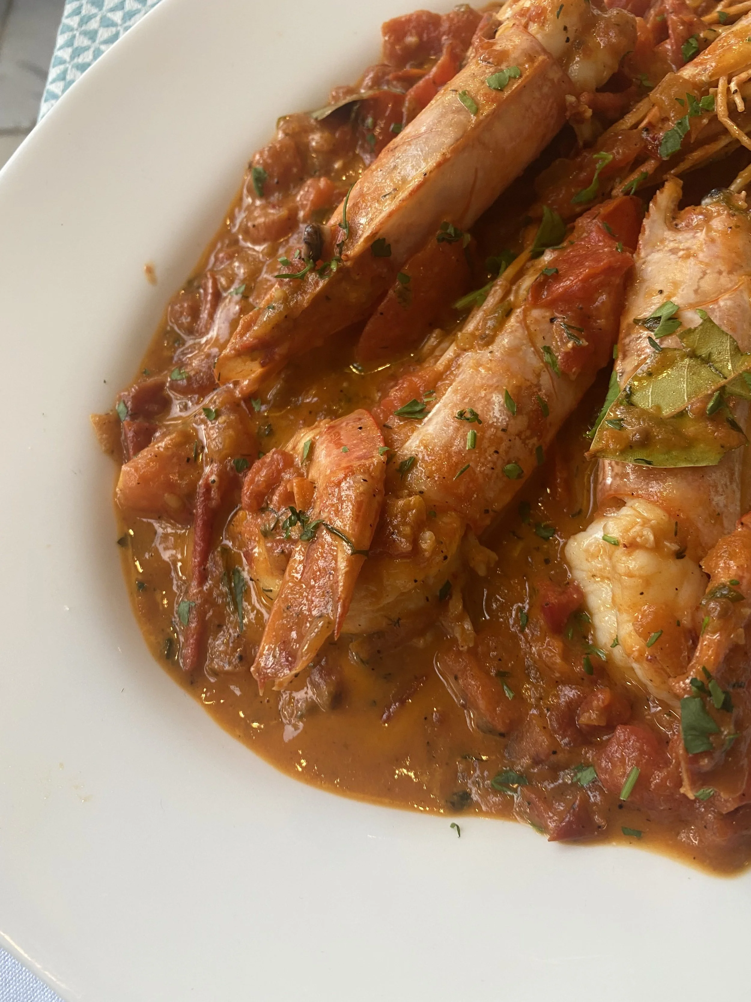 grilled prawns