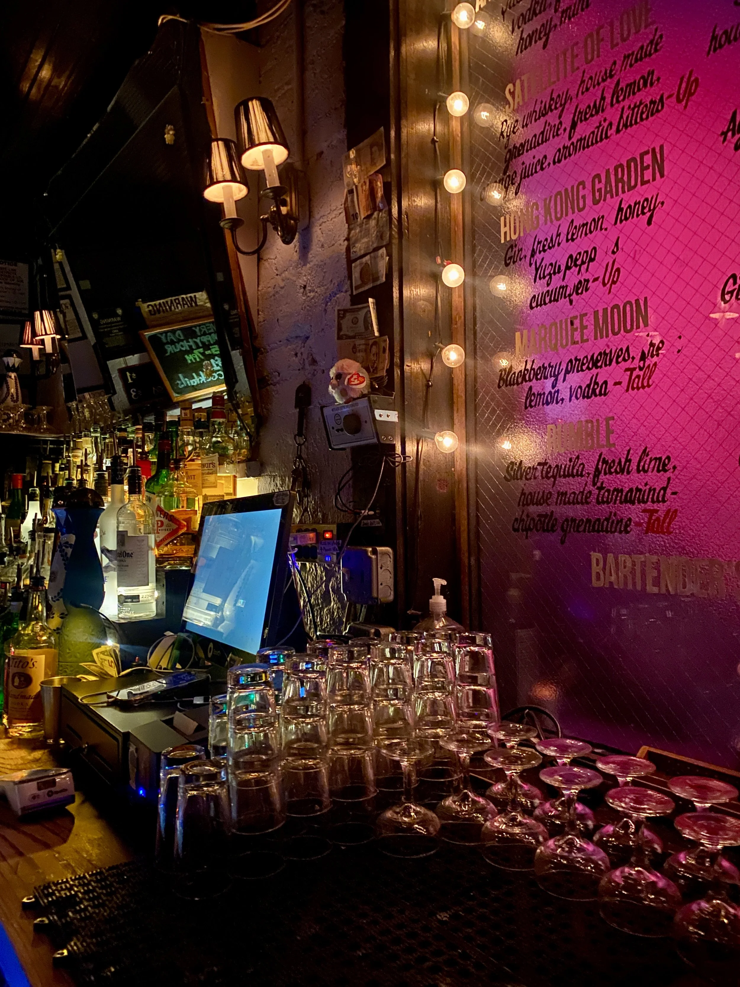 NYC Cozy Cocktail Bar in the East Village called Lovers of Today