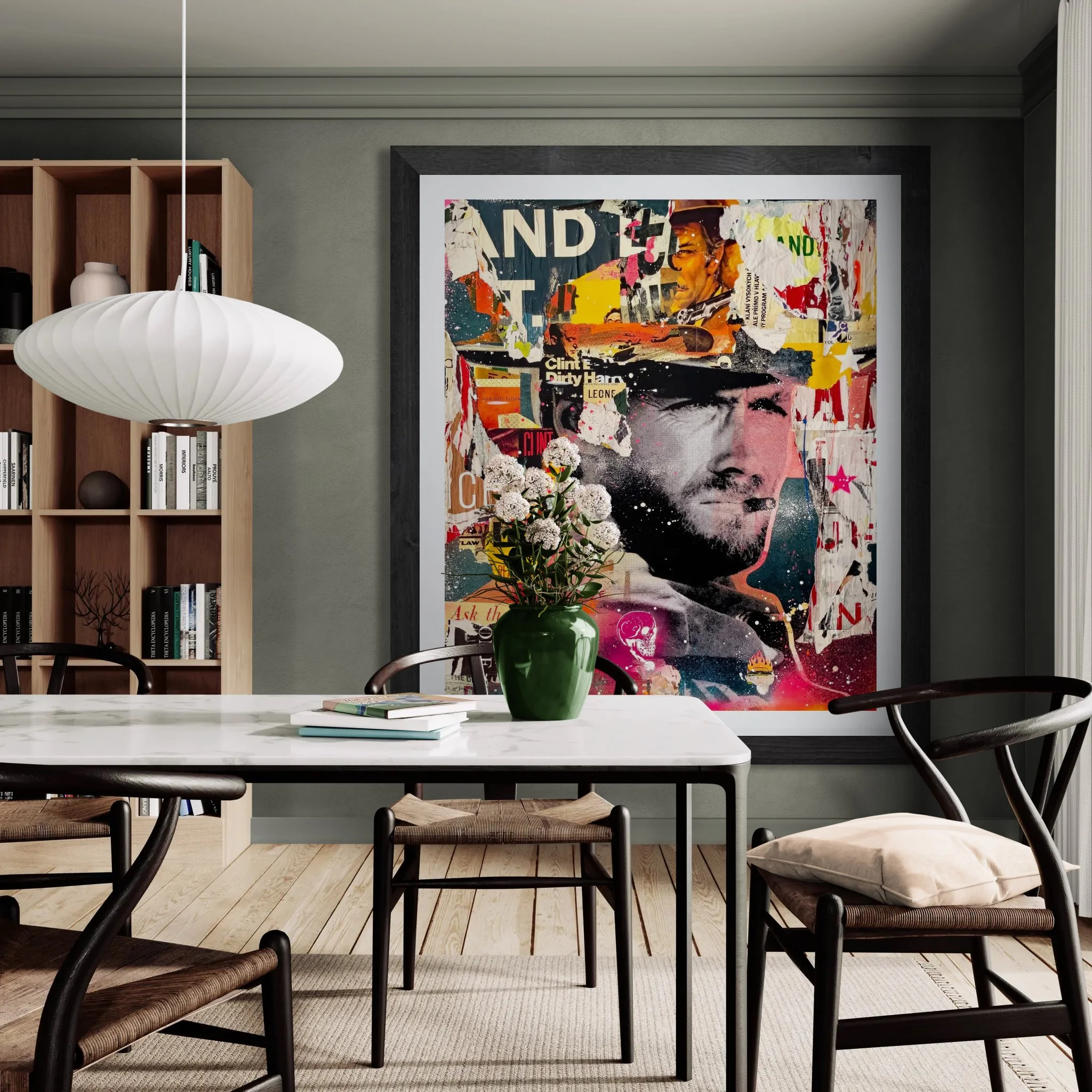 Dining room with wooden shelving.jpeg