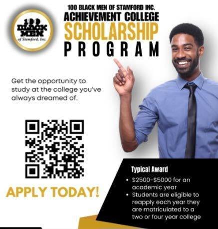 Do you know a High School senior heading to a two or four-year college? If they live in Fairfield County, have them check out the 100 Black Men of Stamford scholarship application here: https://loom.ly/qXN0Z4k. Hurry and apply! #Scholarships #College