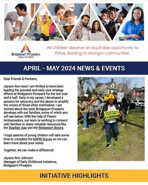 Our latest newsletter went out! Are you signed up to receive it? Take a look and share: https://conta.cc/3URJ5SR. #BridgeportProspers
