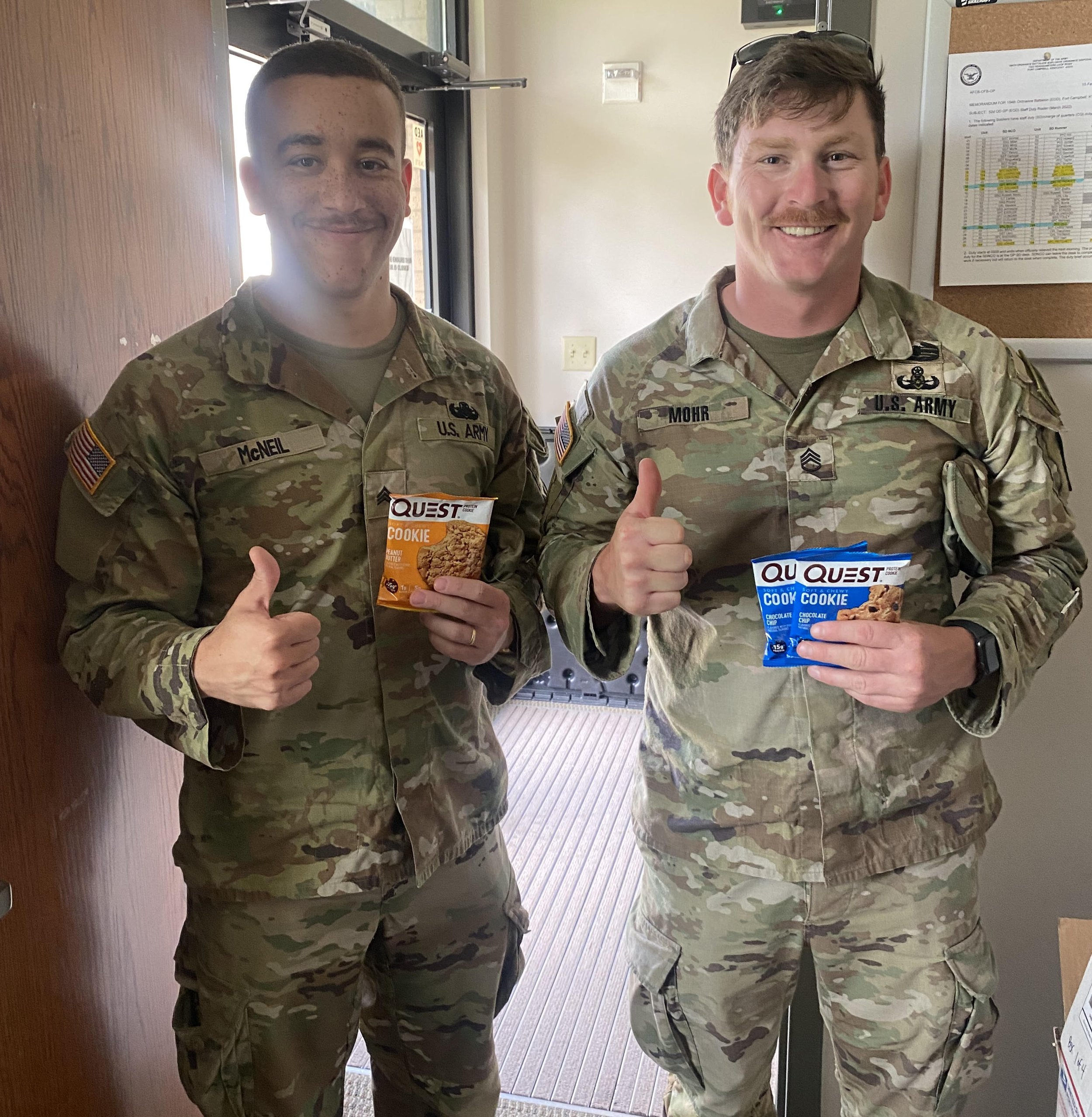 Soldiers with Quest Protein Cookies 5-31-22.jpg