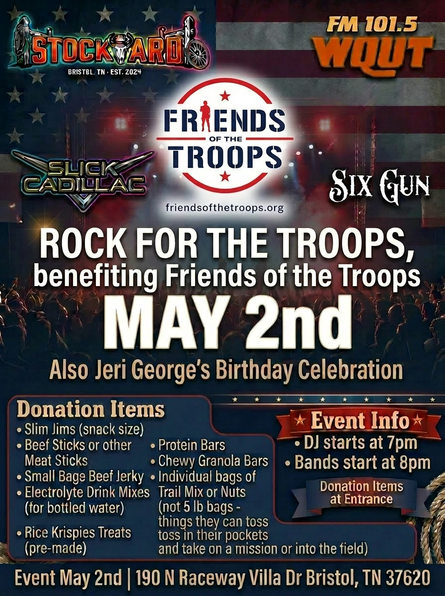 ROCK FOR THE TROOPS Interview with WQUT FM 101.5 Classic Rock