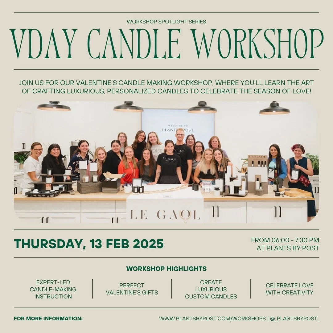 🕯️❤️ Workshop Spotlight Series: Valentine&rsquo;s Candle Making Workshop ❤️🕯️

Join us for a luxurious experience this Valentine&rsquo;s Day! Learn the fundamentals of candle-making with Le Gaol and discover what truly makes a candle luxurious. Whe