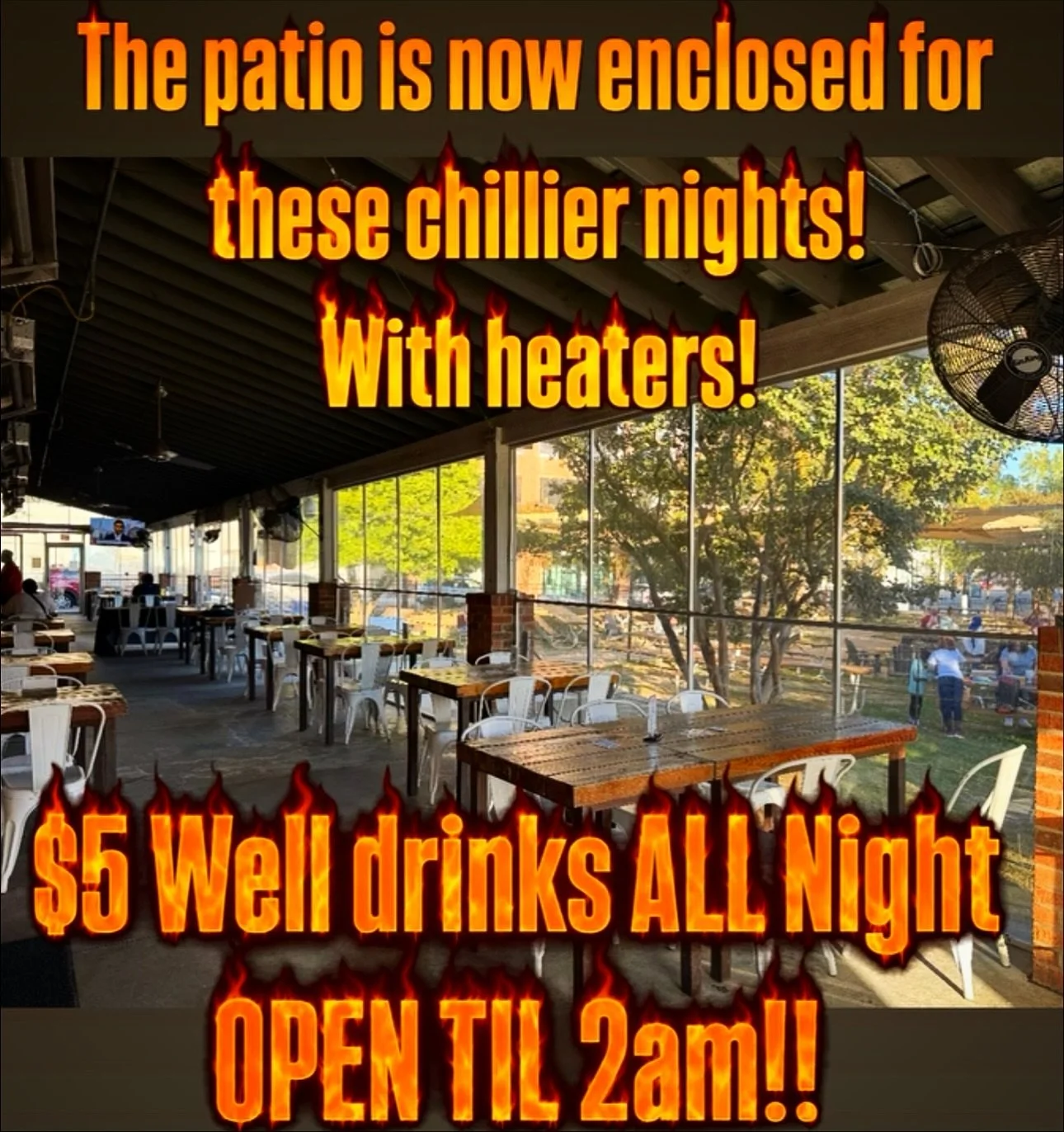 The Civics Game Night is setting up now and begins at 6pm! It&rsquo;s open to the public with free food for anyone who signs up to play! 

Plus the patio is now enclosed for the chillier evenings, and we&rsquo;ve got $5 well drinks all night, Thursda