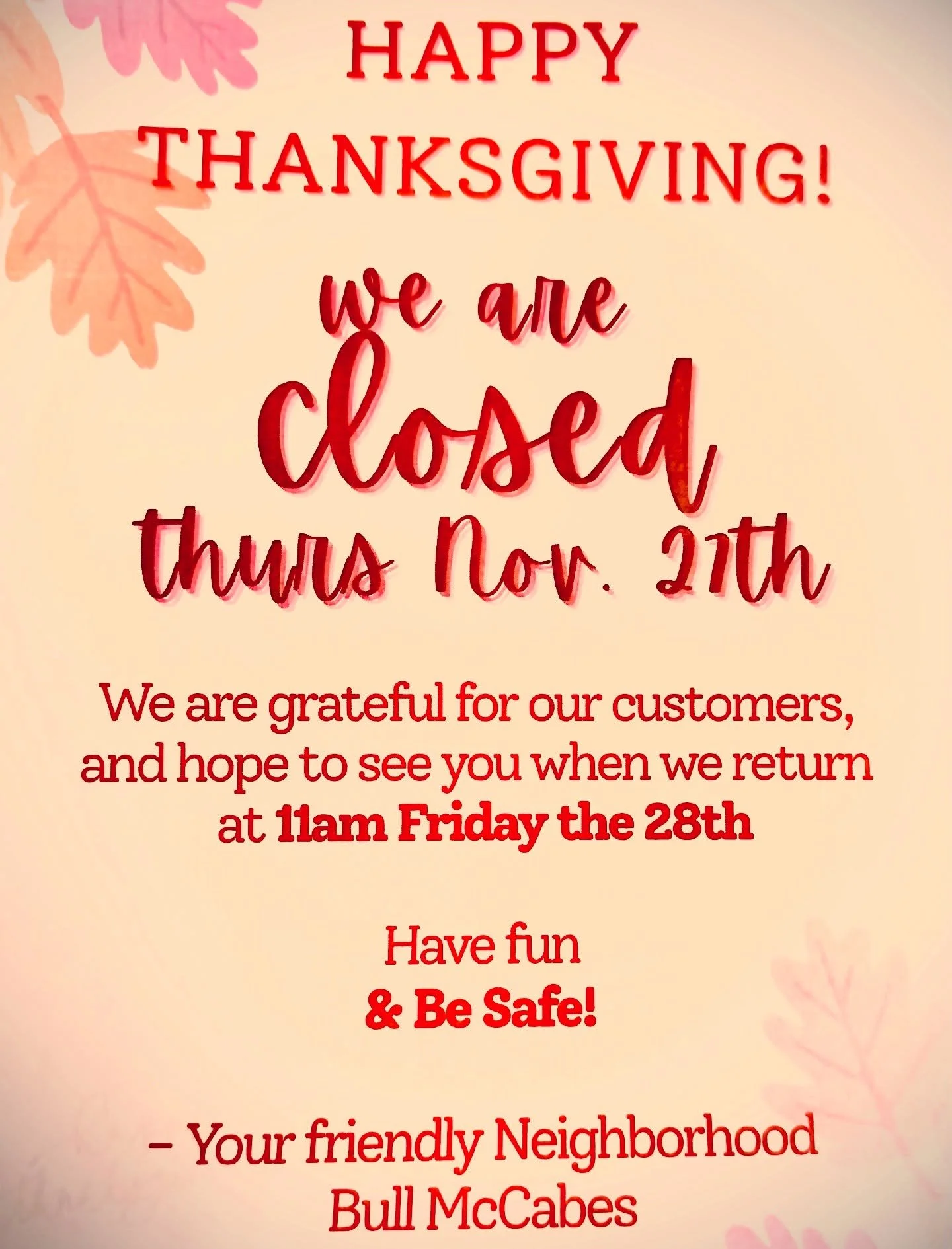 No drinking &amp; driving!