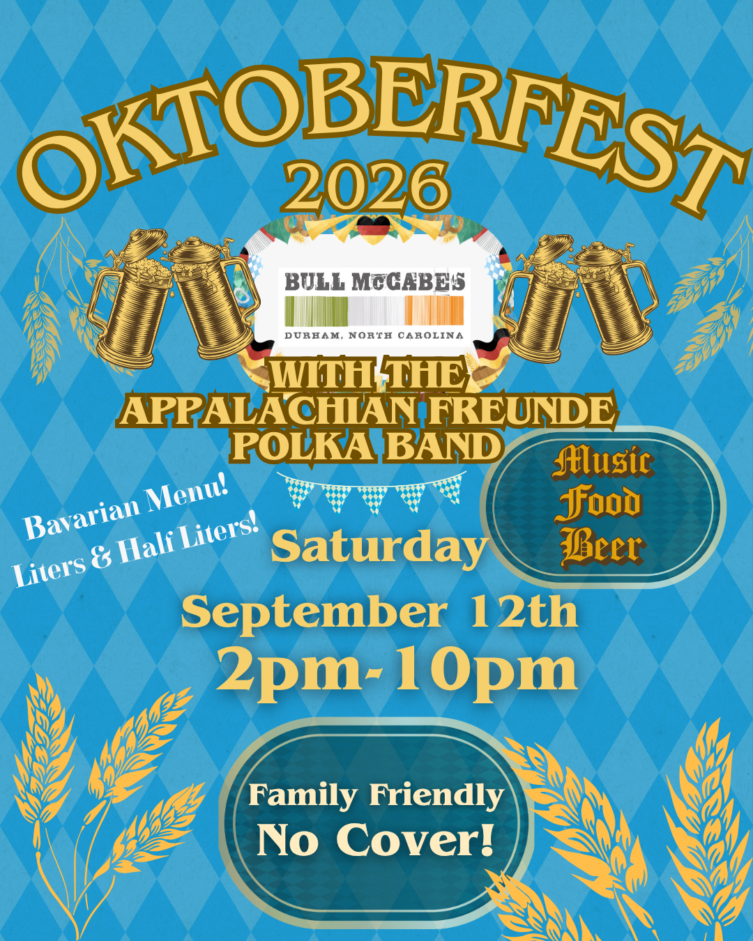 Bull McCabe's Annual OKTOBERFEST (2026!)
