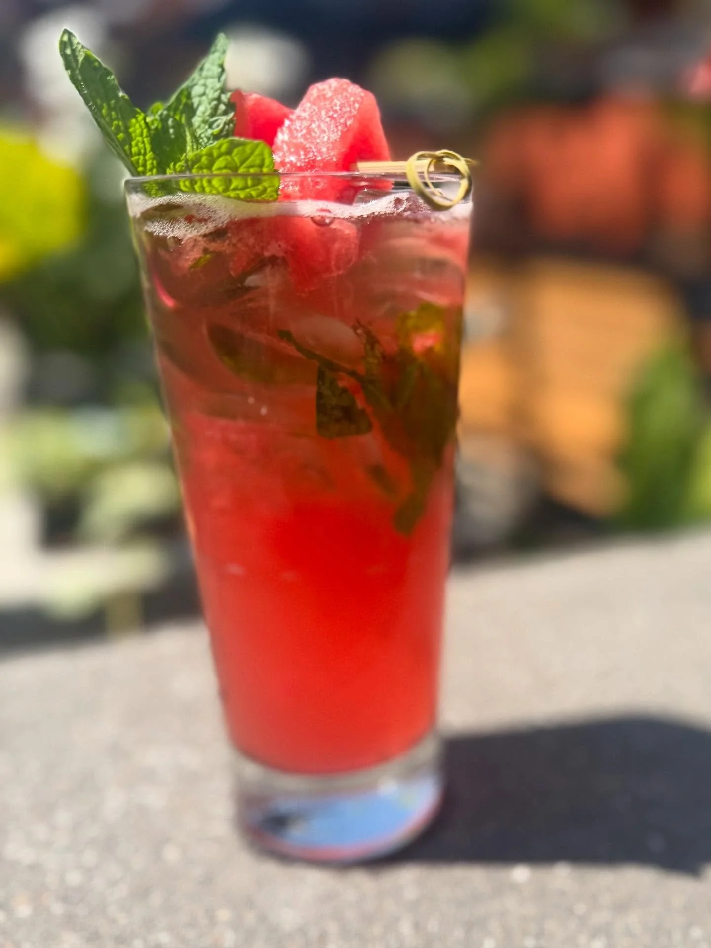 Watermelon Mojito - Freshly muddled watermelon, crisp mint leaves, zesty lime, and a splash of rum come together for the ultimate summer refresher.