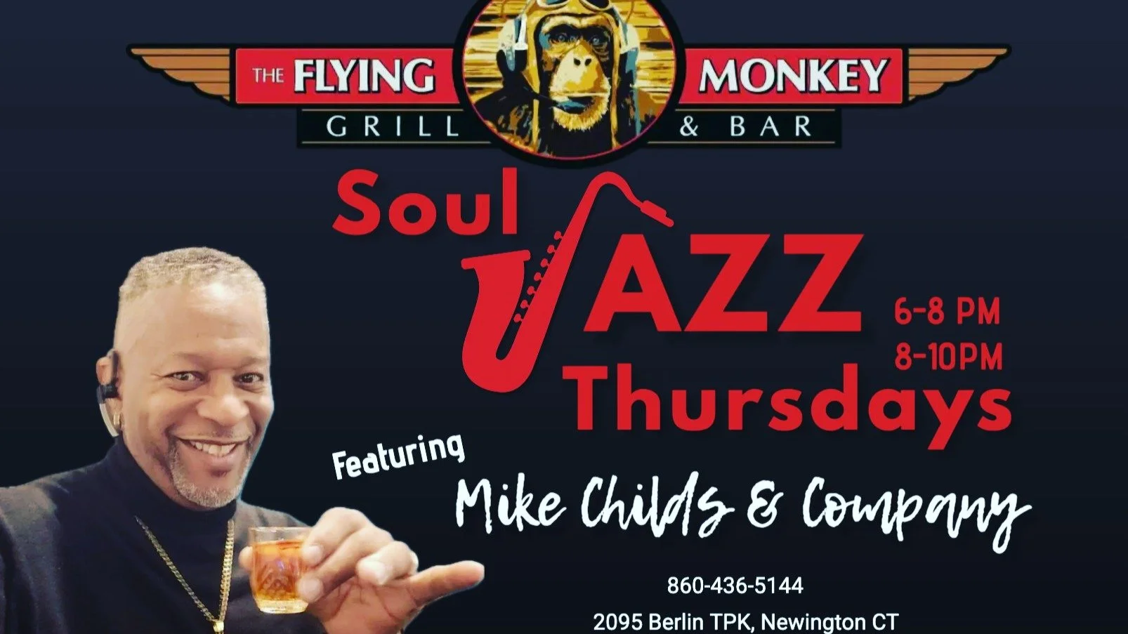 Don&rsquo;t miss out on our Thursday night vibes!
Always lively with great people, good food, and smooth sounds by Mike Childs &amp; Company playing Soul, R&amp;B, and Jazz from 6&ndash;10pm.
It&rsquo;s the perfect way to end your day &mdash; only at