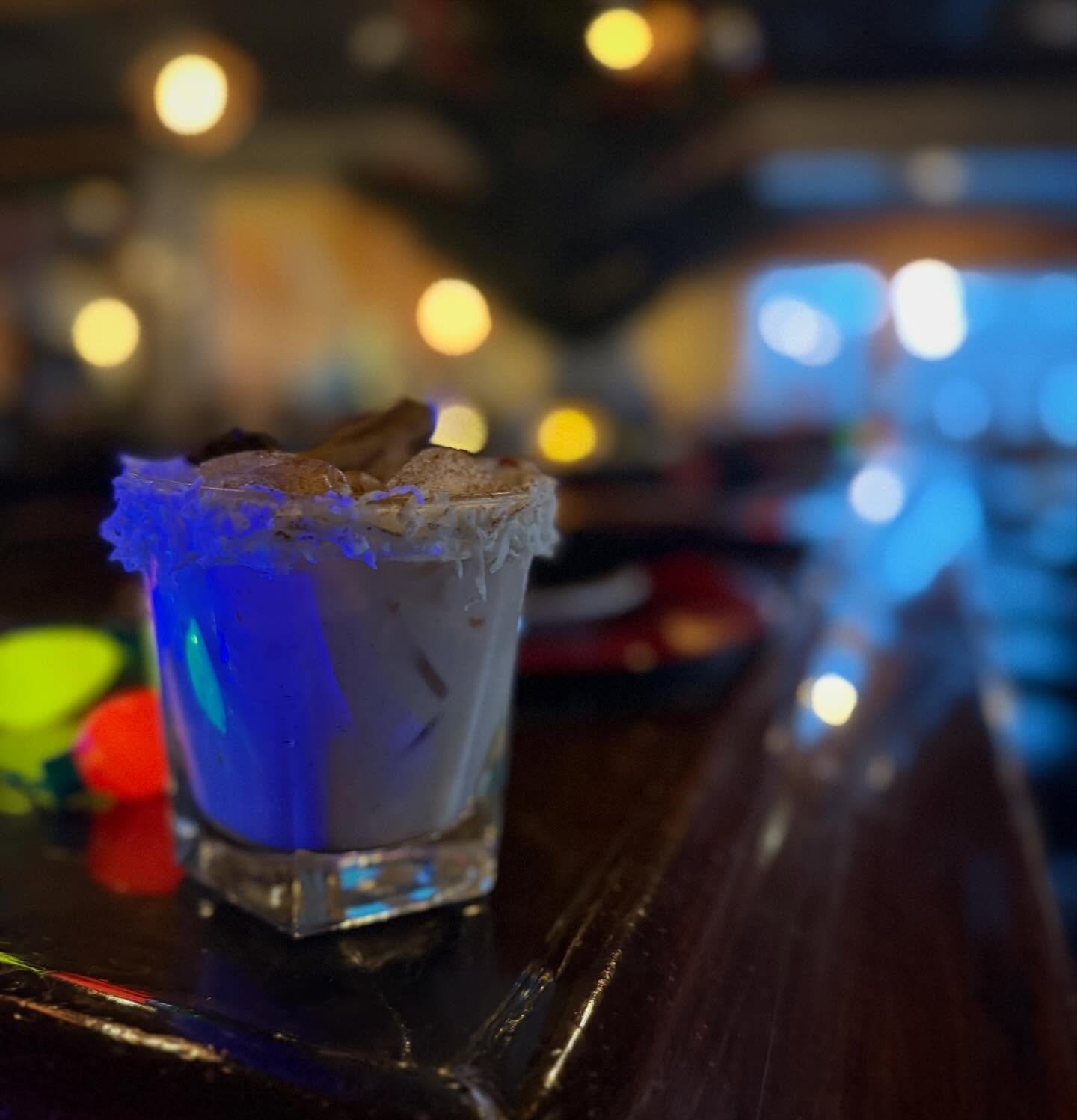 Monquito - Our signature house-made coquito&mdash;rich, smooth, and made for the holidays.

Don&rsquo;t forget to take a bottle home for yourself