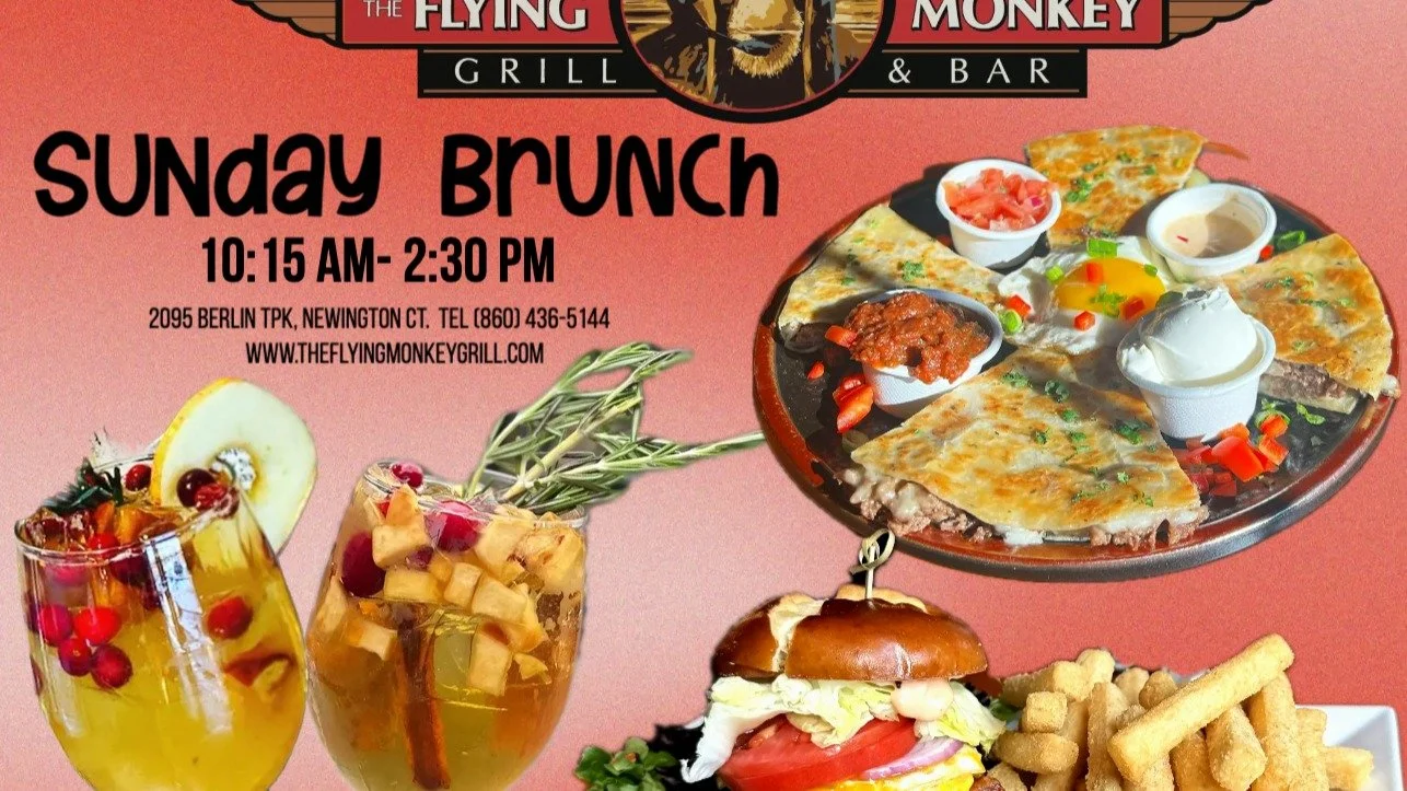 Brunch at The Flying Monkey Grill &amp; Bar &mdash; Snow or Shine! ❄️☀️
Join us from 10:15 AM&ndash;2:30 PM and treat yourself to our creative brunch menu, handcrafted Bloody Marys, and fun DIY Mimosa Trays.
No matter the weather, the vibes are warm,