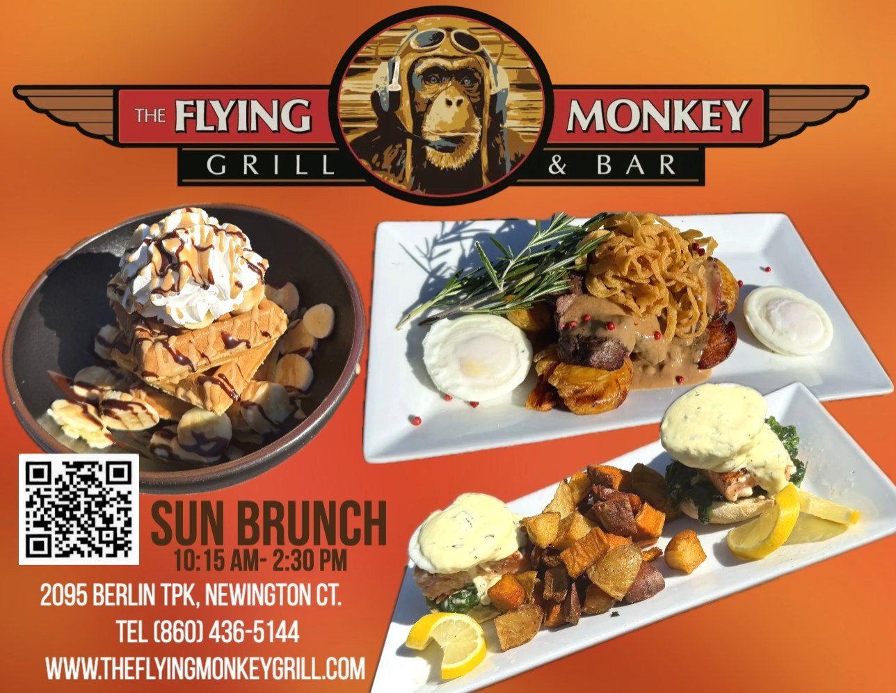 Brunch done the Monkey way 🥂🐒

Join us at The Flying Monkey for brunch - delicious dishes, bold flavors, and the perfect cocktails to match. Whether you&rsquo;re here for sweet, savory, or something bubbly, brunch plans start here.🍳✨
#TheFlyingMon