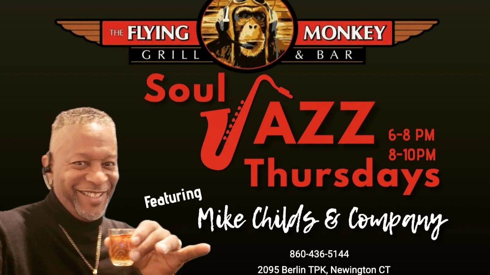 🎶 Soul &bull; R&amp;B &bull; Jazz Night 🎶
This Thursday, join us for an evening of unforgettable live music with Michael Childs &amp; Company from 6:00&ndash;9:30pm.
Great sound, delicious eats, and nothing but good energy.

Only at The Flying Monk