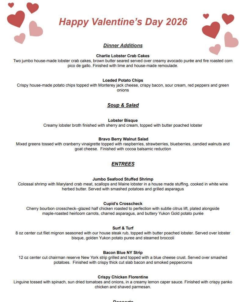 🍷💗Our Valentine&rsquo;s Menu is here at The Flying Monkey - made for date nights, best friends, and anyone who loves really good food. Join us this Valentine's Day💘
#valentinesday❤️ #theflyingmonkey #ctbar #ctrestaurants