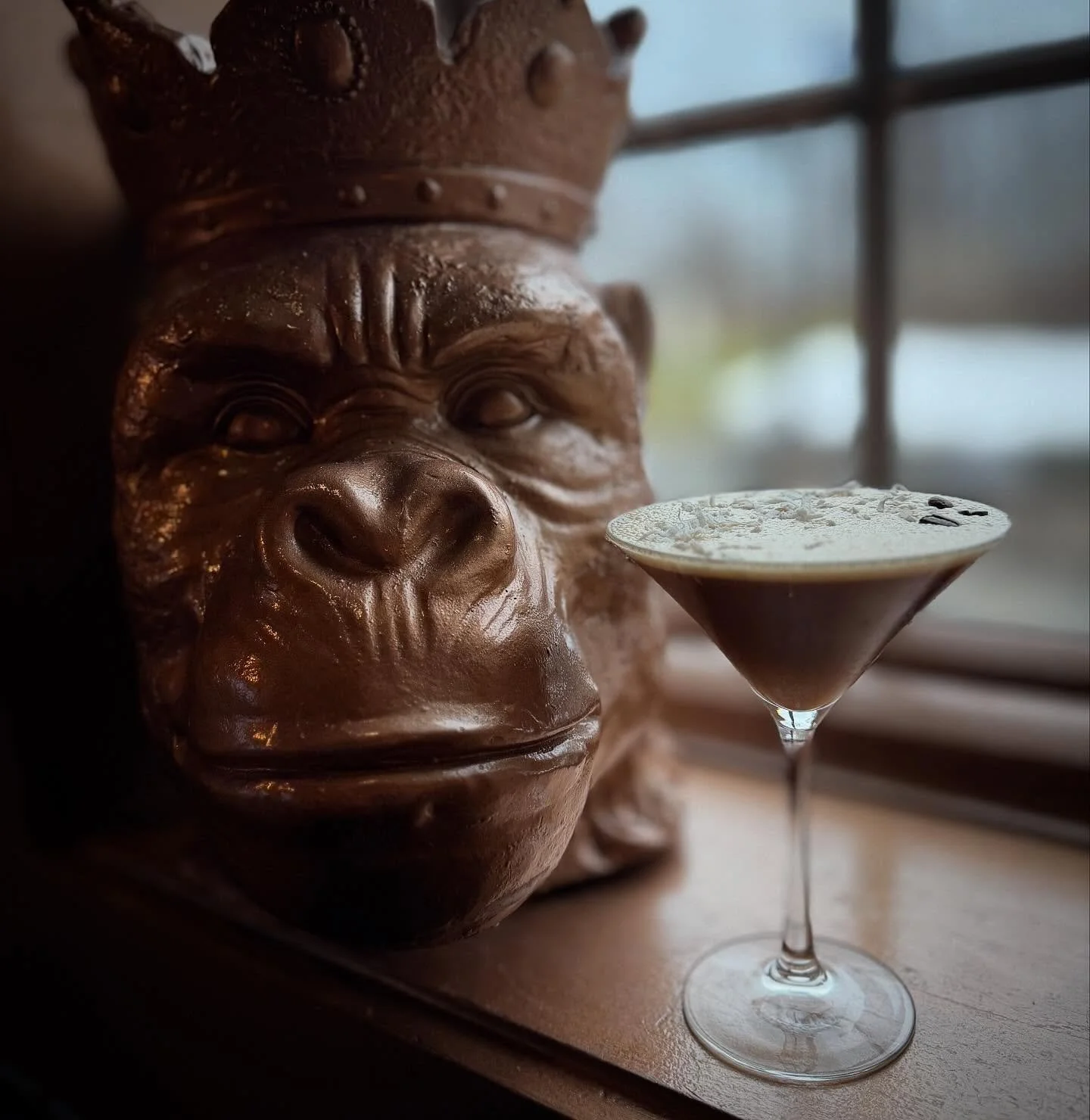 Nutty Coconut - Vanilla vodka, kahlua, creme de cacao, Hazelnut liqueur, coconut cr&egrave;me, black walnut bitters and fresh brewed espresso