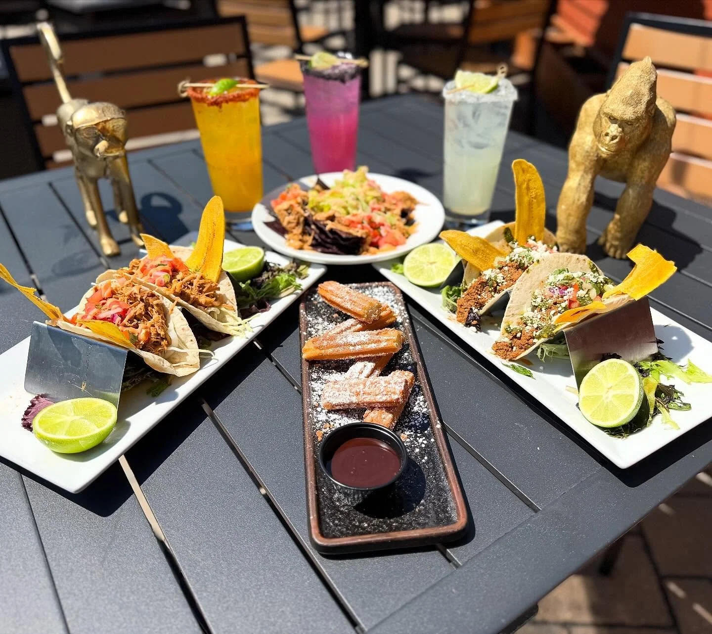 Celebrate Cinco de Mayo with us&mdash;an elevated $5 menu all day. 

Enjoy house margaritas, tequila shots, chicken tacos, beef tacos, sofrito nachos, taj&iacute;n fries with queso, and warm churros to finish&nbsp;&nbsp;#CincoDeMayo