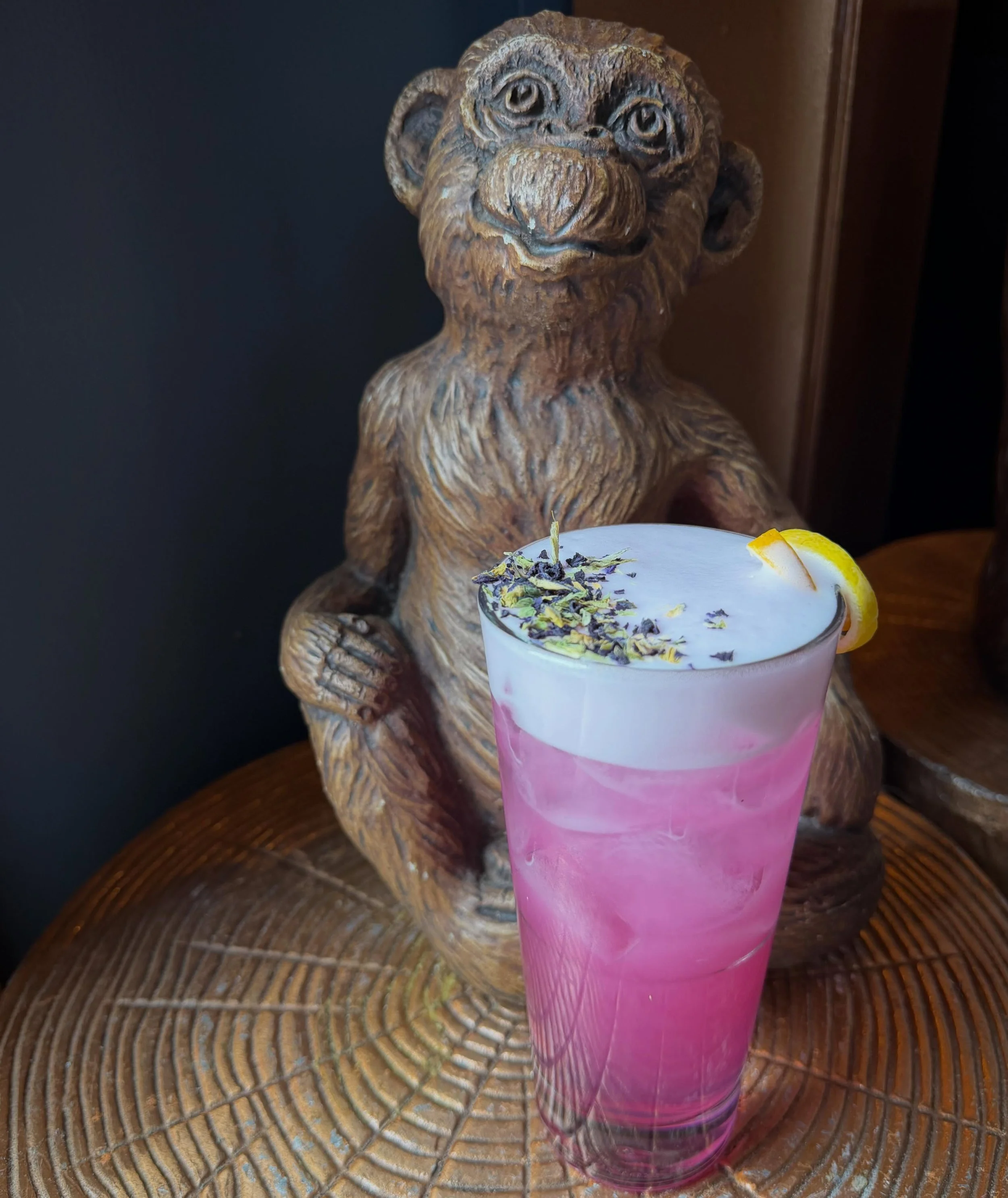 Purple Haze- Vanilla vodka, elderflower liqueur, butterfly pea flower extract, and fresh lemon &amp; lime come together for a cocktail that&rsquo;s as beautiful as it is refreshing. Floral, citrusy, and color-changing with every pour. 

#PurpleHaze #