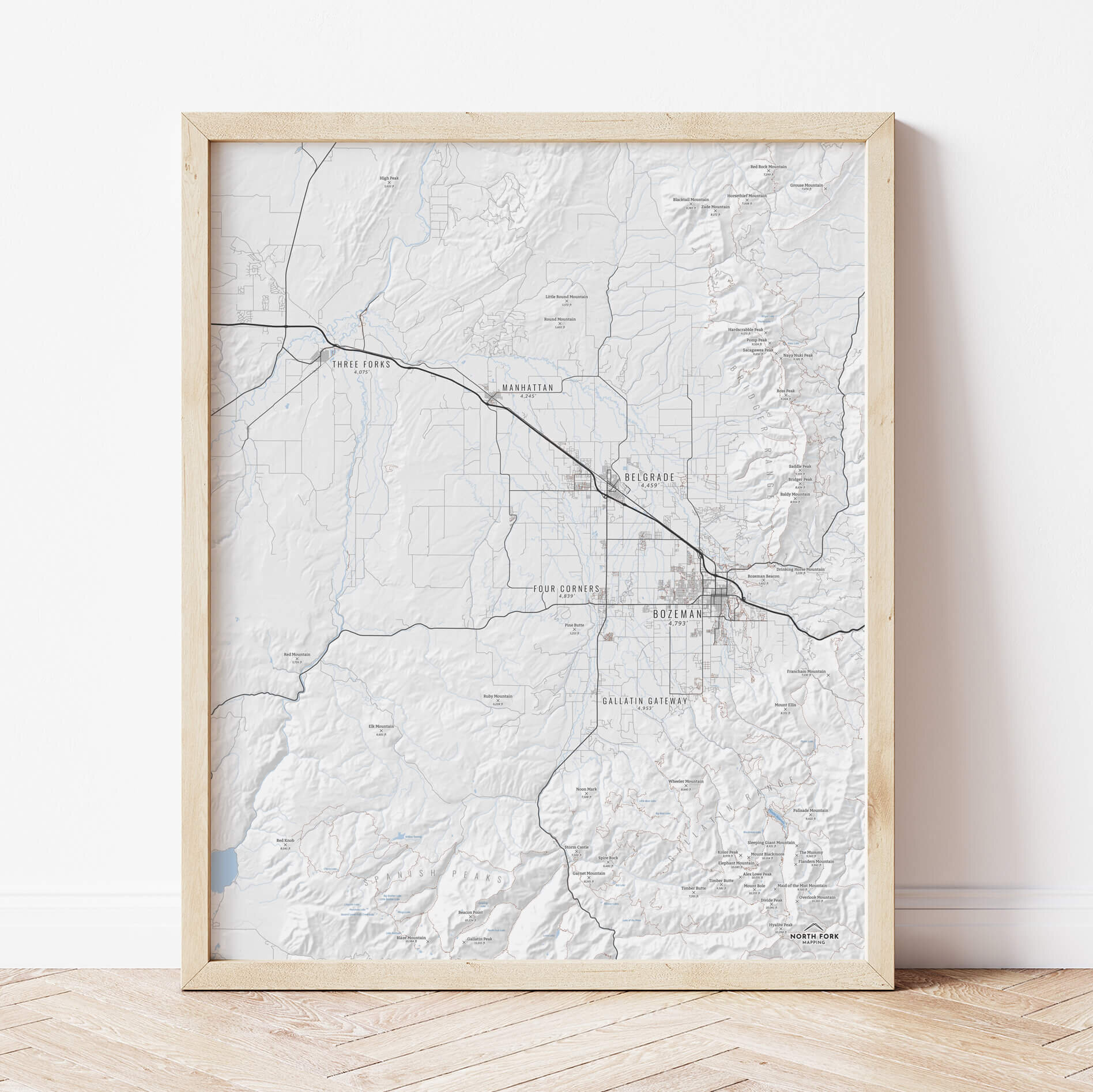 Bozeman-ThreeForksMap_NorthForkMapping_Framed.jpg