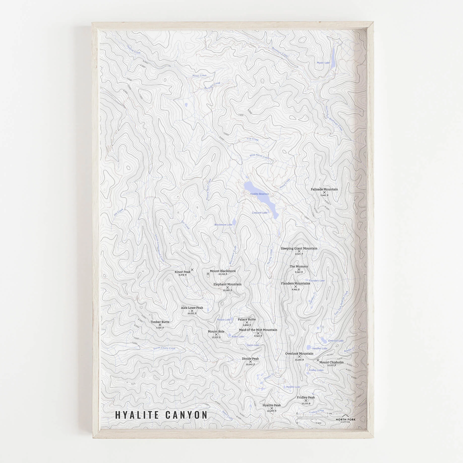 A map of the Absaroka-Beartooth Wilderness — North Fork Mapping