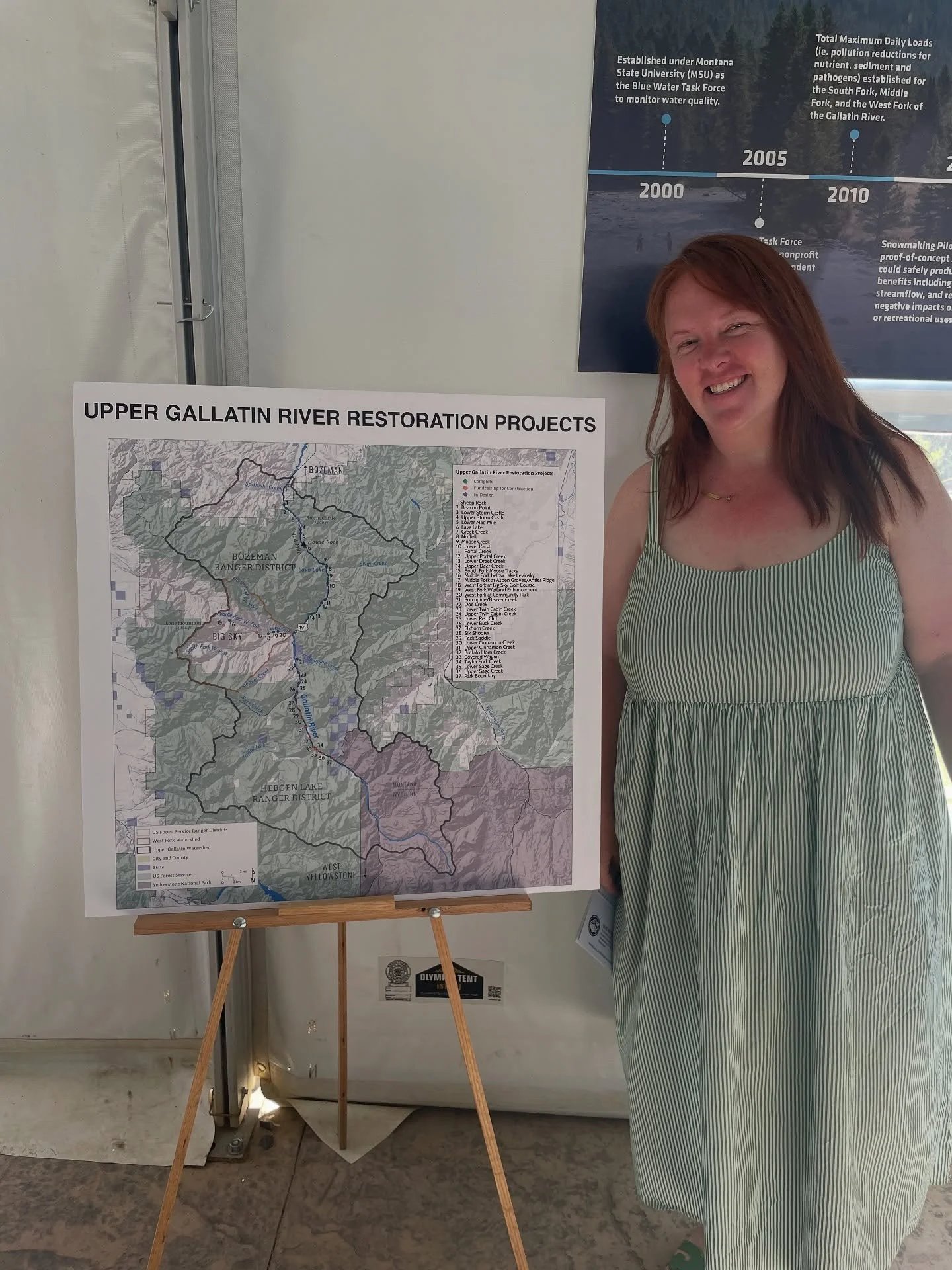 I have the best clients! Loved creating this map for @gallatinrivertaskforce and so fun seeing it at Hooked on the Gallatin. Bonus - @northforkcrossing was there performing!