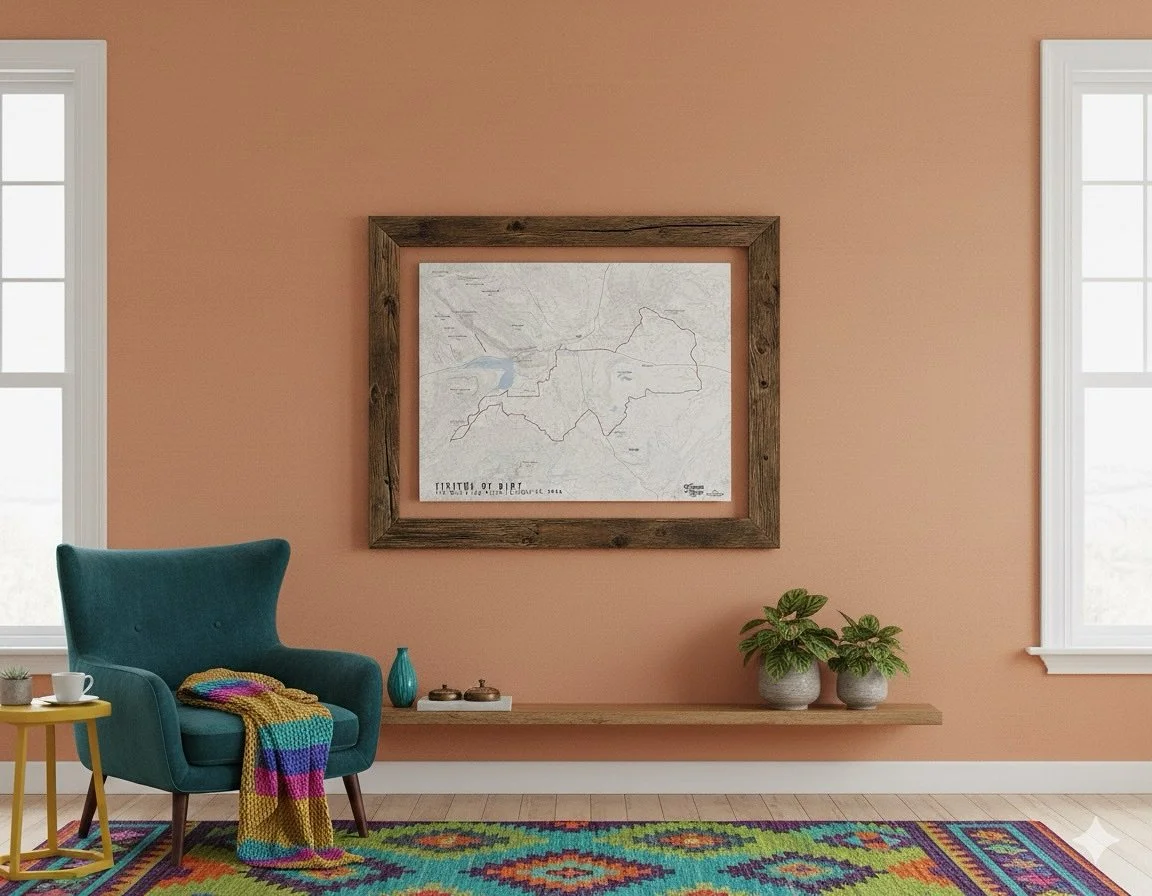 A @fistfulofdirtrace map for your living room wall? Yes, please!