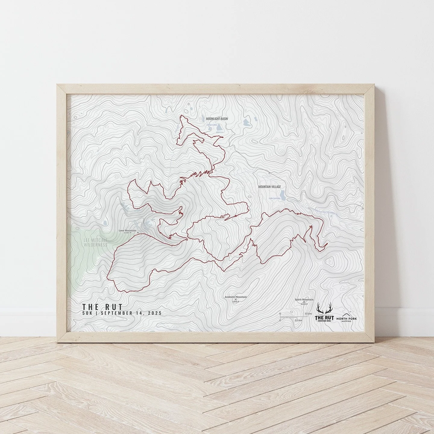 Last up for our updated race maps for 2025 - @runtherut . Always our most requested! I can always customize with your finish time. Good luck this weekend everyone!

#runtherut #therut #mountainrunners #trailruning #bigsky #lonepeak