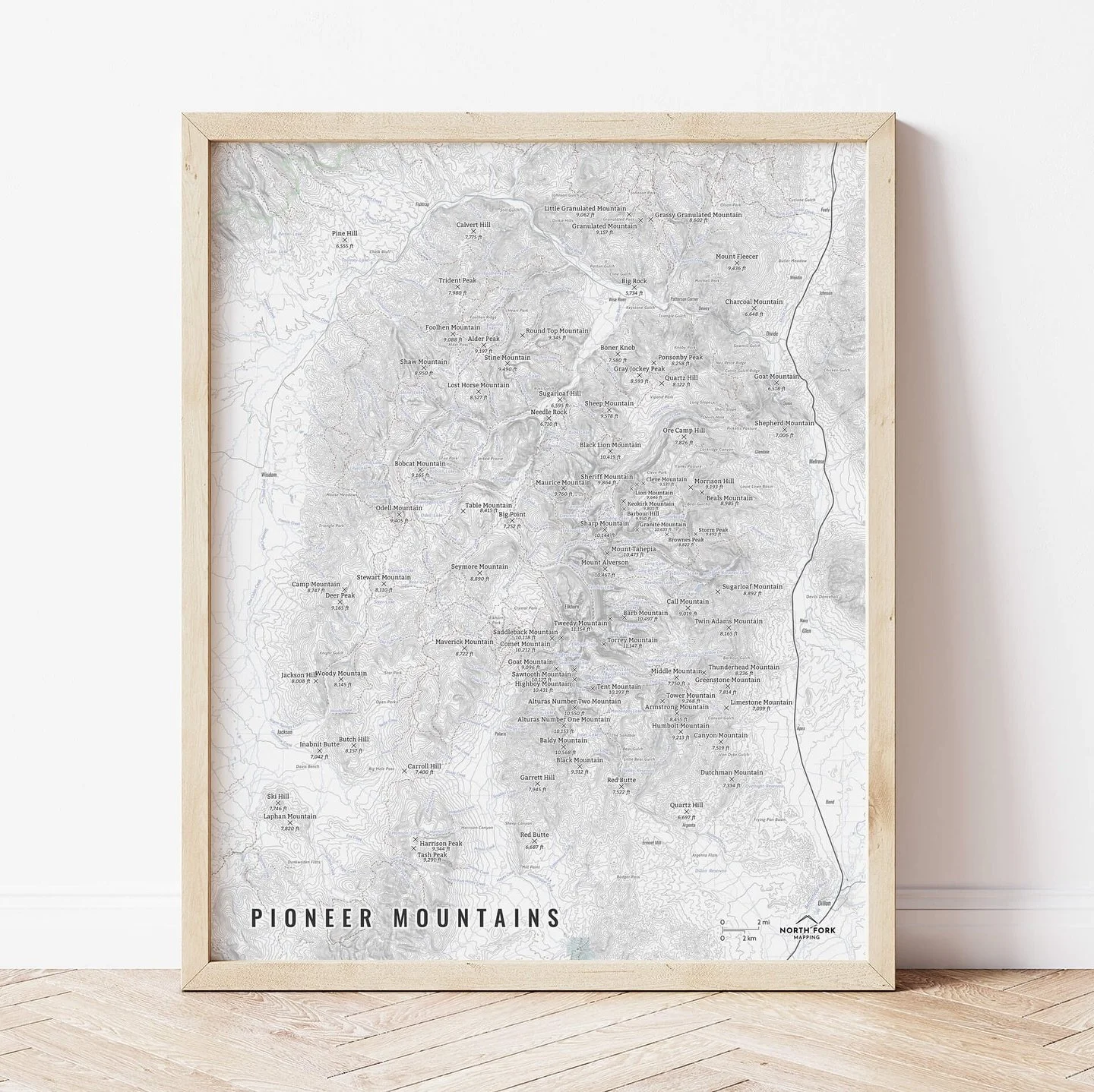 Pioneer Mountains map!