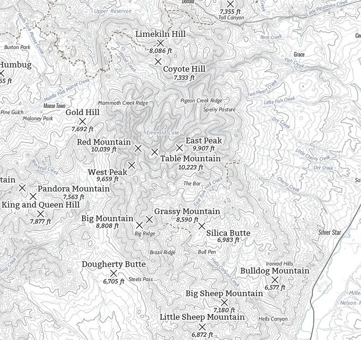 Highland Mountains Map!