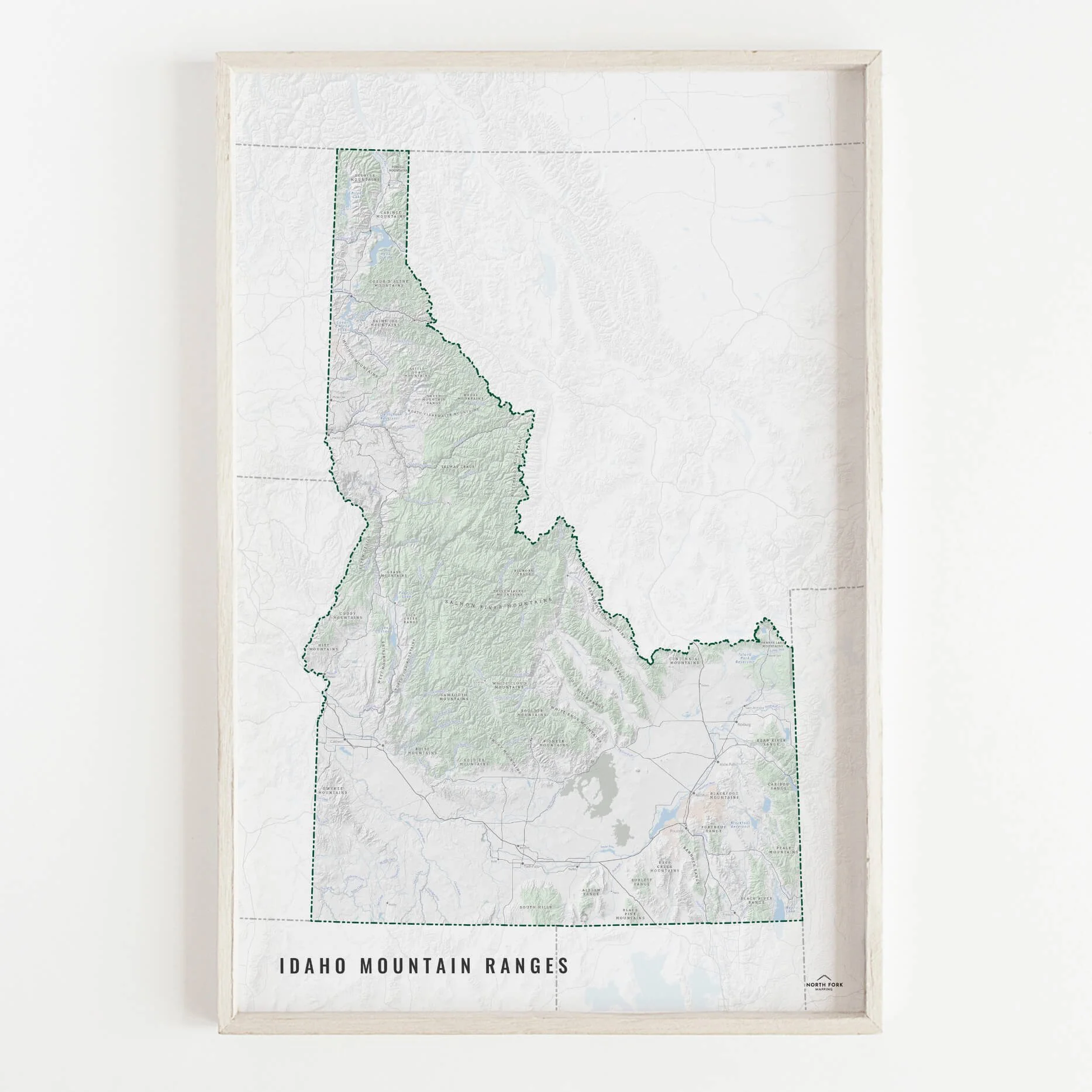 Idaho-Mountain-Ranges-Map-North-Fork-Mapping-Framed.jpg