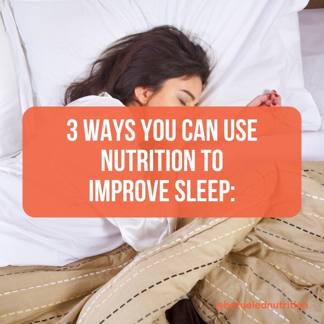 Better nutrition = better sleep = less stress. ✅ 

And remember, April is Stress Awareness Month! So here are three ways we use nutrition to improve our sleep:

1️⃣ Limit caffeine intake, especially 8-10 hours before bedtime.
While we&rsquo;re awake,