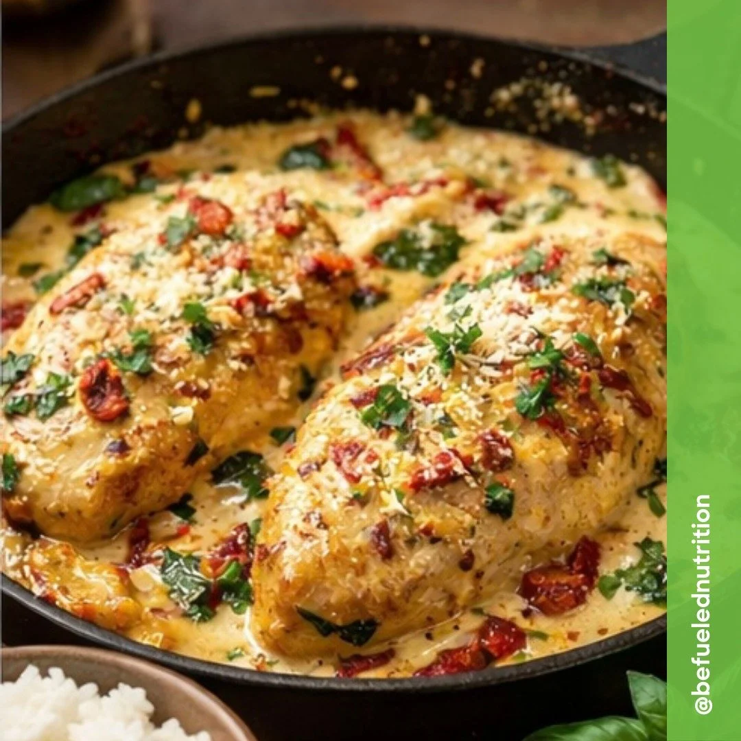 40g of protein and ready in about 30 minutes. This one is a keeper for busy weeknights!

You voted in this week's poll, and the creamy chicken won. 👏 Serve it over rice, pasta, potatoes, or roasted veggies.

INGREDIENTS (4 servings):
-1.75&ndash;2 l