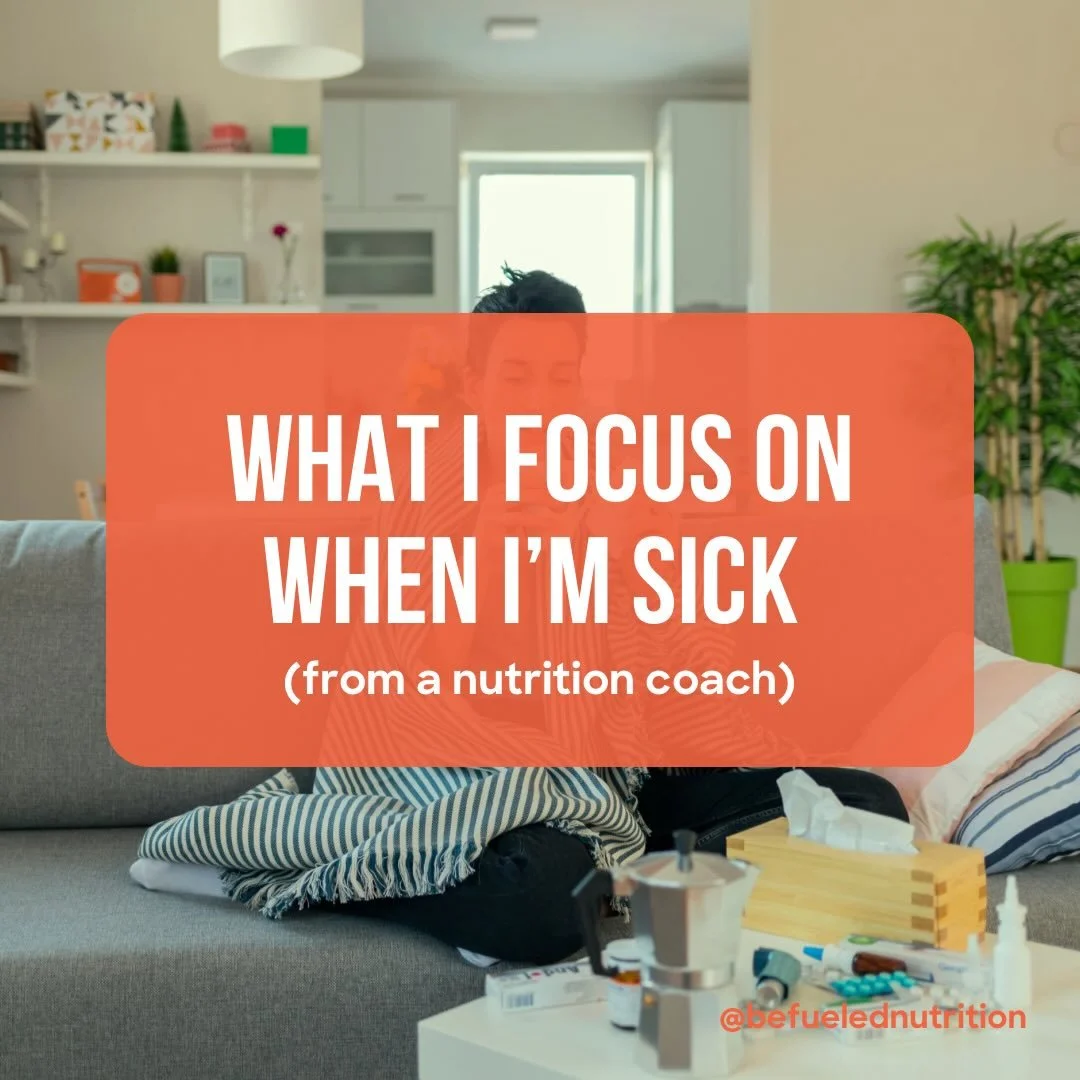 Sick days are not the time to &ldquo;optimize&rdquo; your nutrition.

They&rsquo;re the time to support your body&hellip; and, quite frankly, just make it through the day.

A lot of people unintentionally undereat when they&rsquo;re sick, which can l