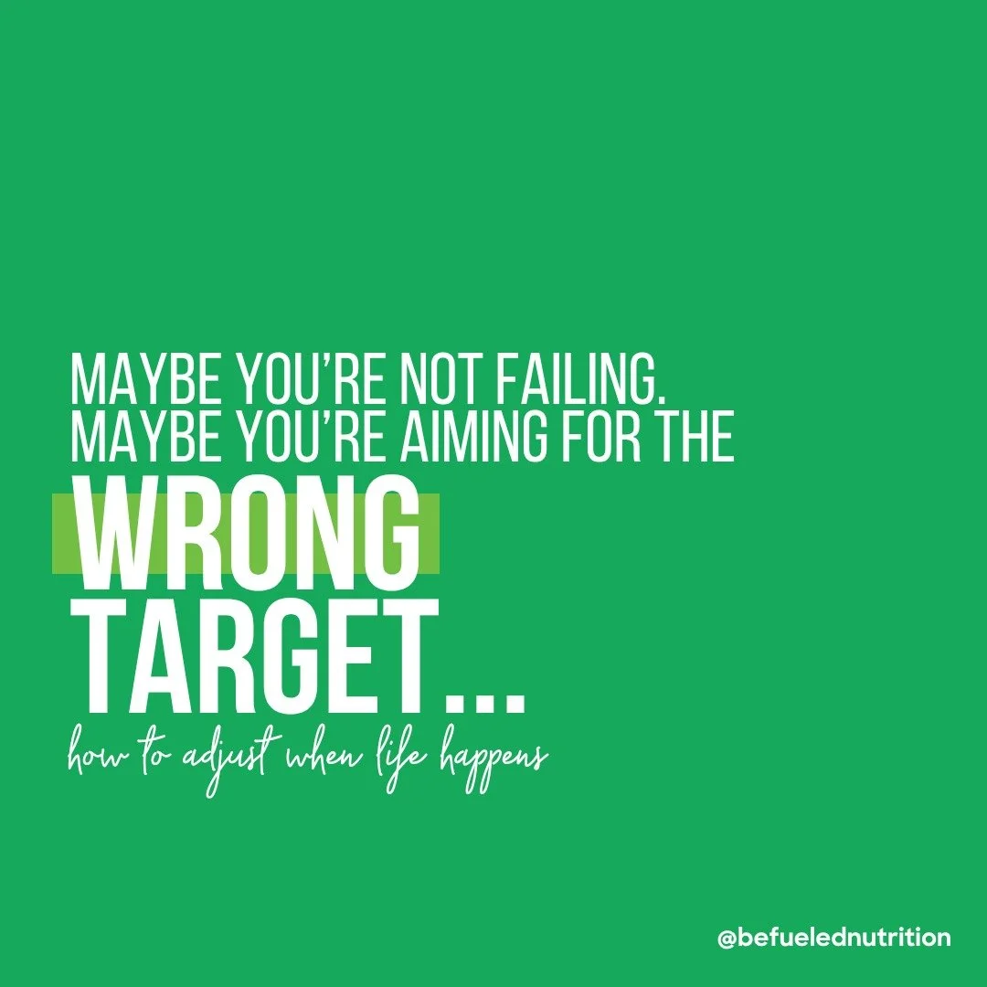 There are seasons where hitting your usual macros and routines makes sense... And there are seasons where it doesn&rsquo;t.

Family visiting. Busy work weeks. Travel. Sick kids.

If nothing about your schedule is &ldquo;normal&rdquo;&hellip; then why