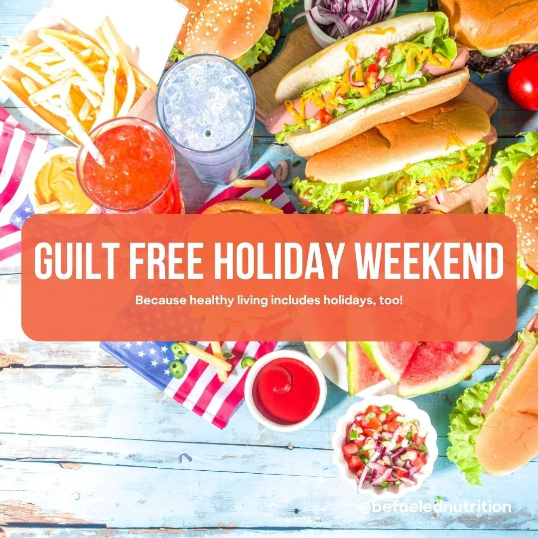 Friendly reminder before Memorial Day weekend:

One weekend of BBQs, cookouts, desserts, chips, drinks, and fun foods does NOT ruin your progress. 

You do not need to &ldquo;earn&rdquo; your food before the party&hellip;
And you definitely do not ne