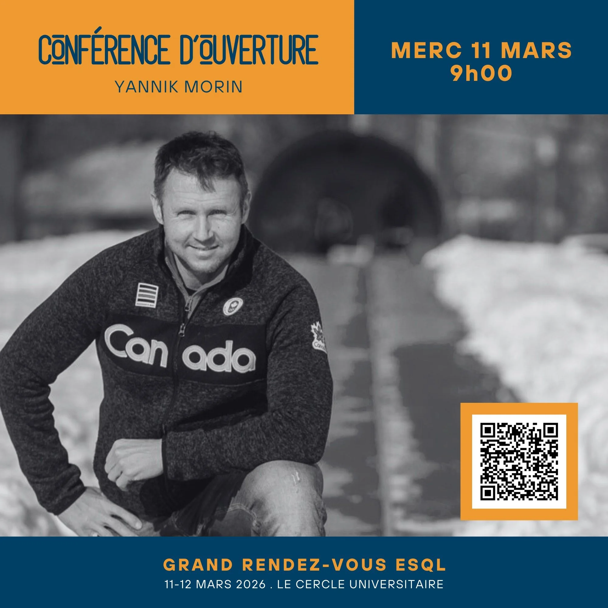 GRAND RENDEZ-VOUS ESQL : D&eacute;veloppement sportif 360&deg; : Sant&eacute;, Science, Performance

🎤 Yannik Morin
Mercredi 11 mars | 9 h
🔥 Au-del&agrave; du chrono. Regards lucides sur les r&eacute;ussites, les &eacute;checs et l&rsquo;humain der