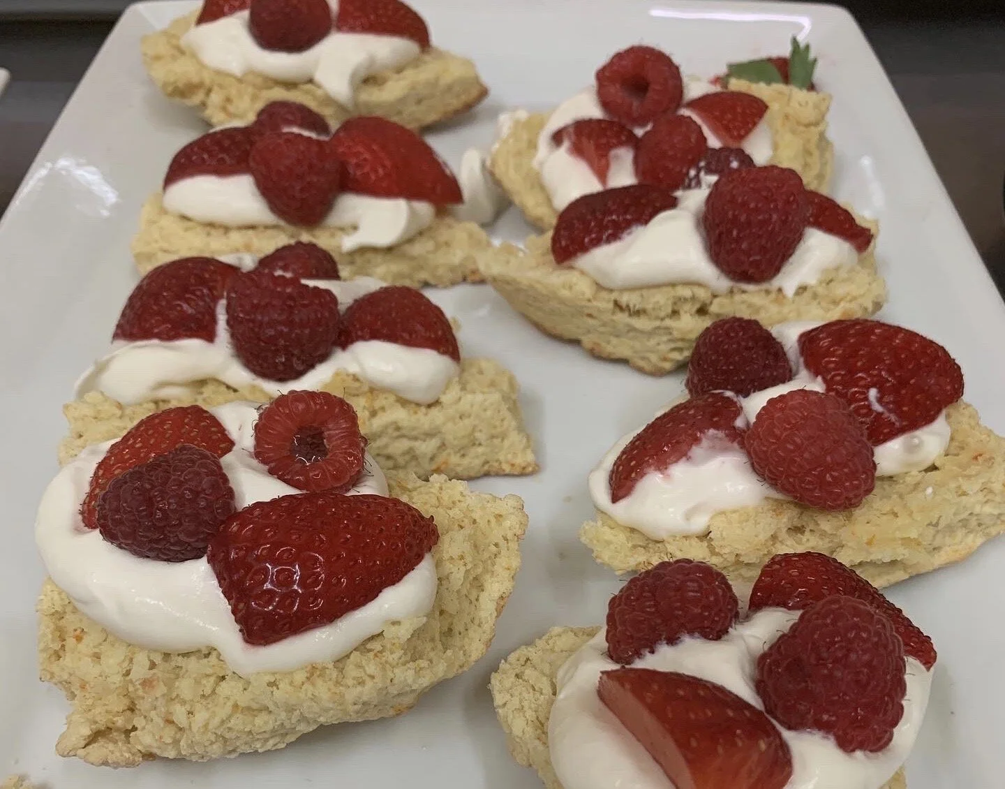 Raspberry-Crème Fraîche Shortcake