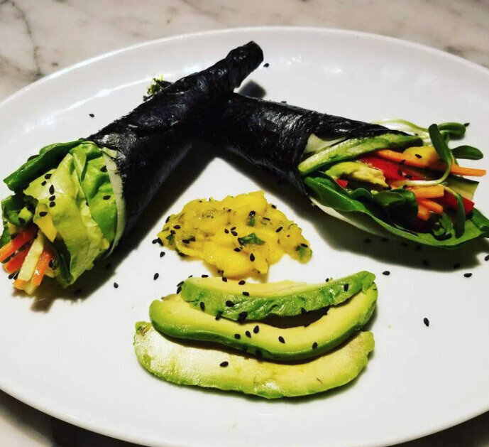Raw Veggie Seaweed Wrap