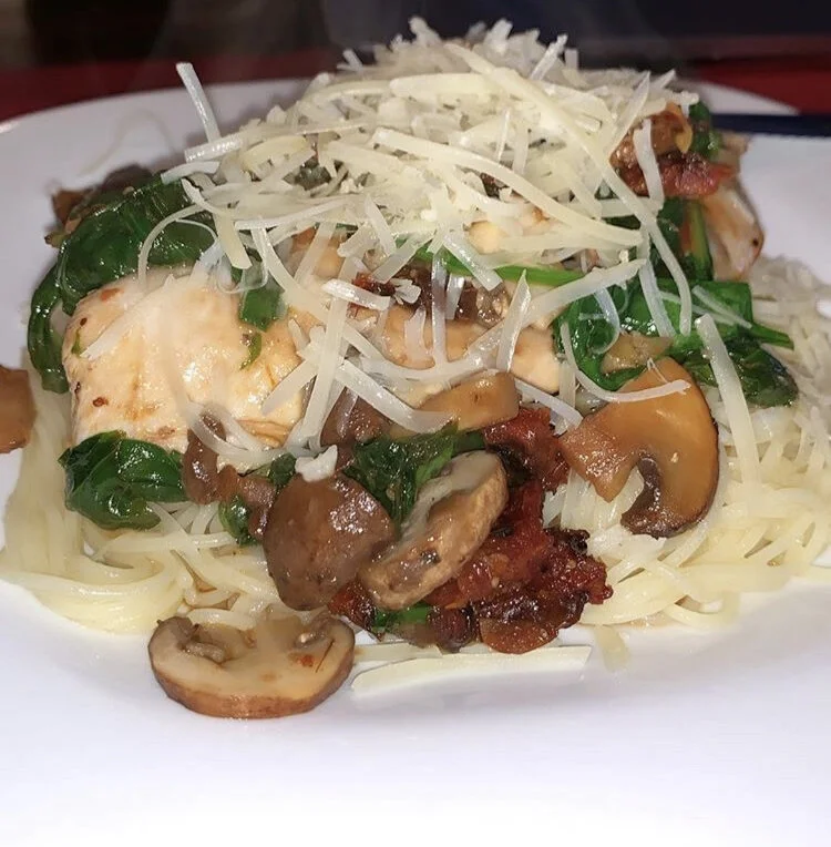 Parmesan Garlic Mushroom Chicken