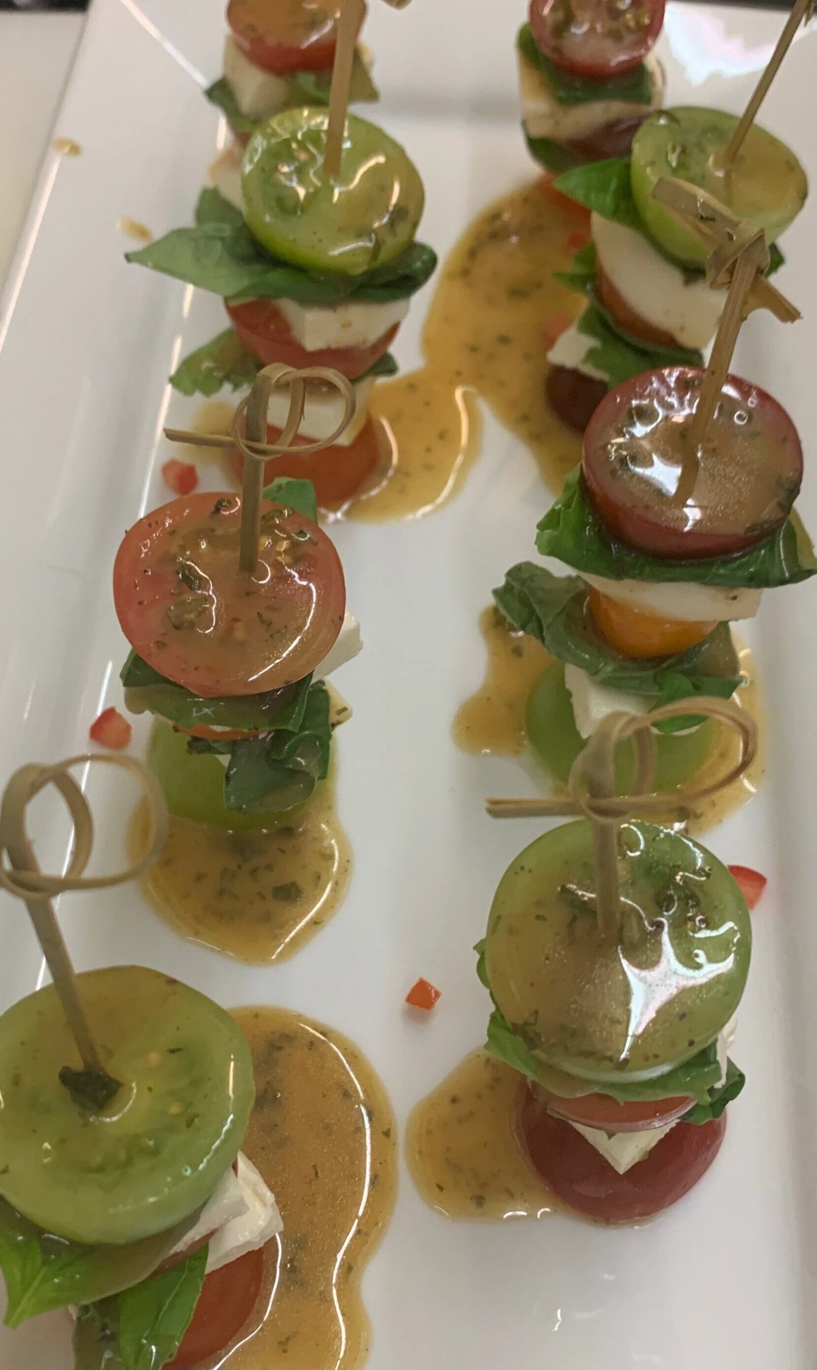 Heirloom Tomato Mini Caprese Skewers