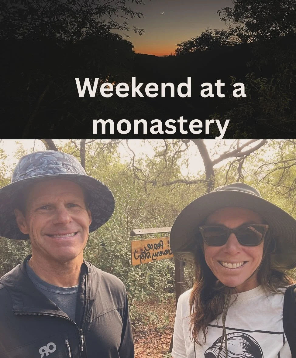 I spent the weekend at Deer Park Monastery @deer_park_monastery . This time in the monks&rsquo; hamlet, and with Johnny. It was so nice to slow down and be fully present. In a world that feels loud and angry, it felt so lovely to be around so much pe