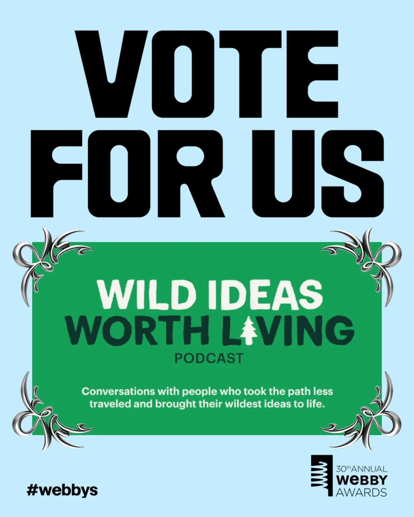 Well this is wild&hellip; We are nominated for a Webby! Pretty cool and a reminder that a wild idea you might dream on the trail can later turn into so much more. Special thanks to the team who now makes it all happen @puddlecreative @anniejof @holis