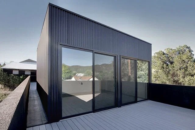 Rooftop bedroom - house in Salida construction photo .
.
.
#modernhouse #rooftop #architecture #colorado #coloradodesign #modernism #corrugatedmetal #housedesign