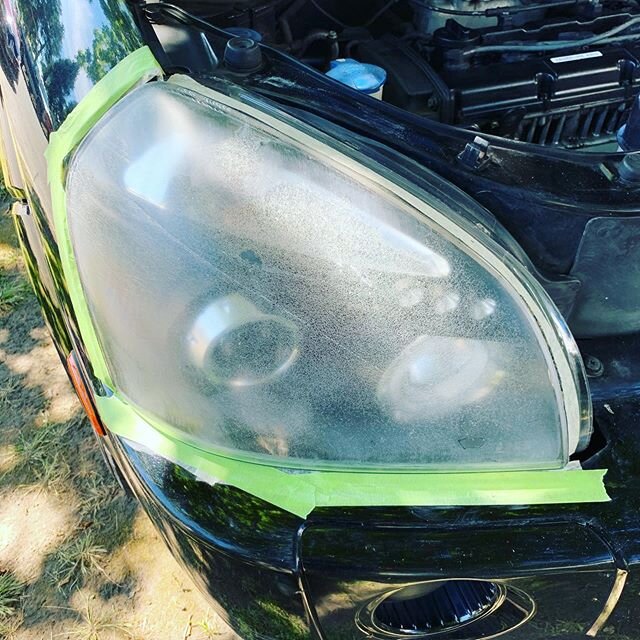 We also do headlight restoration. One of this driver&rsquo;s complaint was about not being able to see clearly at night because of her foggy headlights. We all know this can be hazardous. If dim headlights are a problem for you, give us a call @ (253